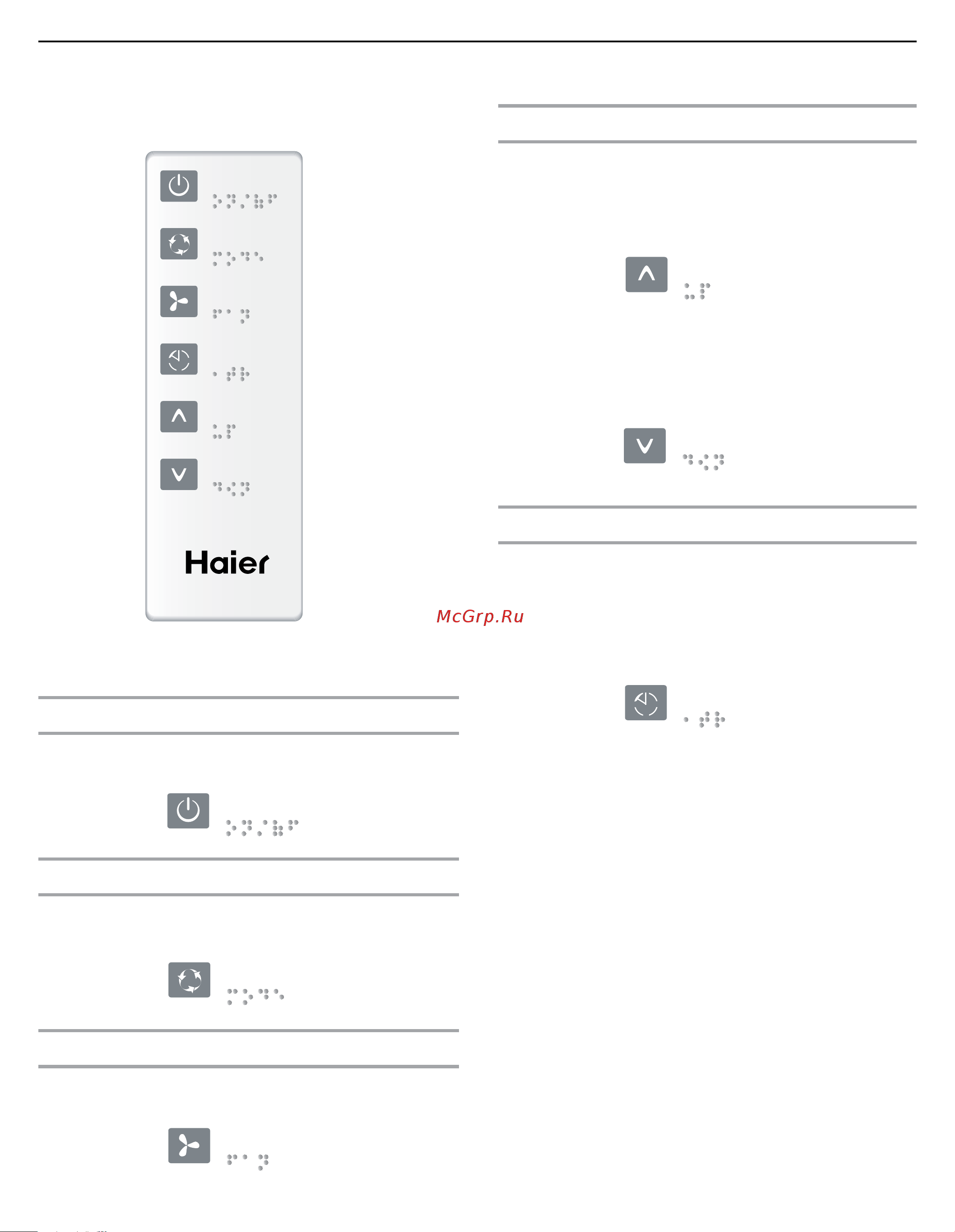 Haier ESA412K [11/44] Using the remote control