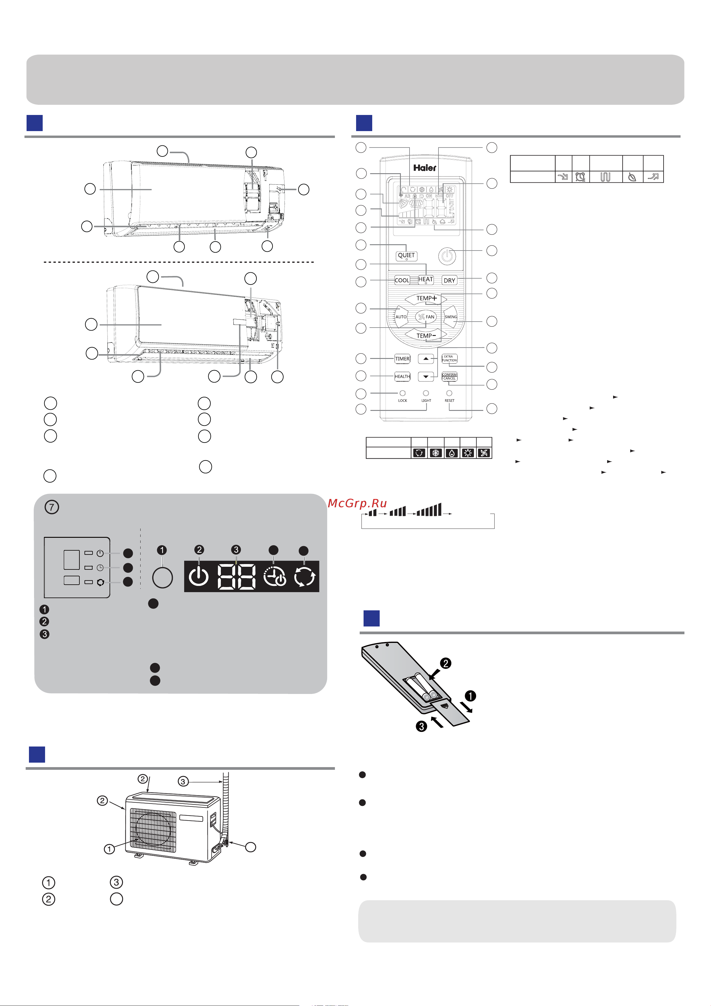 Haier HSU-12HEK03/R2(DB) [2/8] Hour button