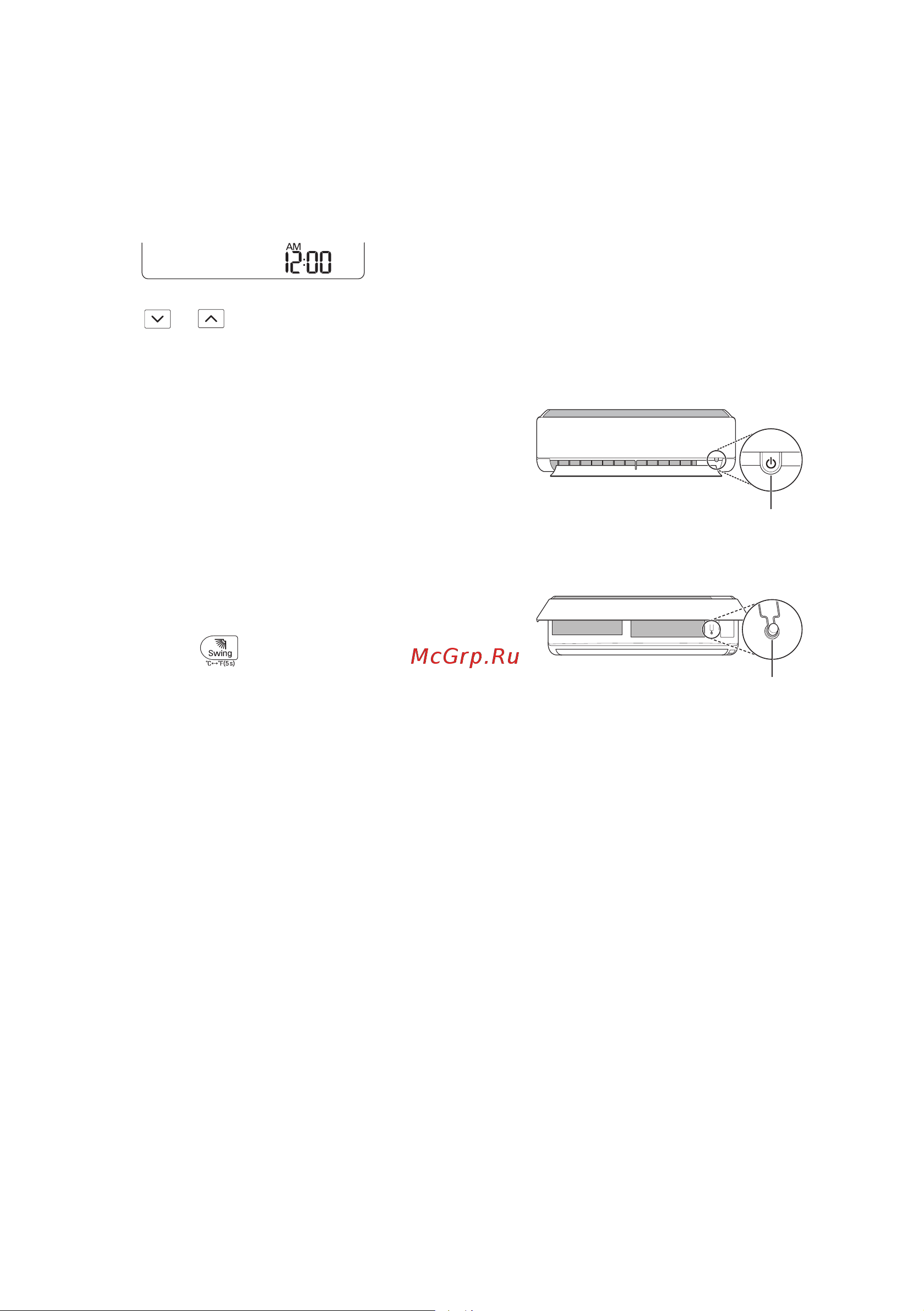LG DC12RH [14/228] Operating the air conditioner without the remote control