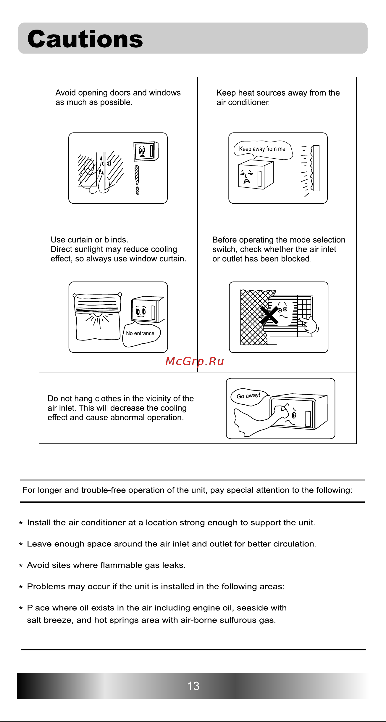 Haier HW-18L2V [13/20] Cautions