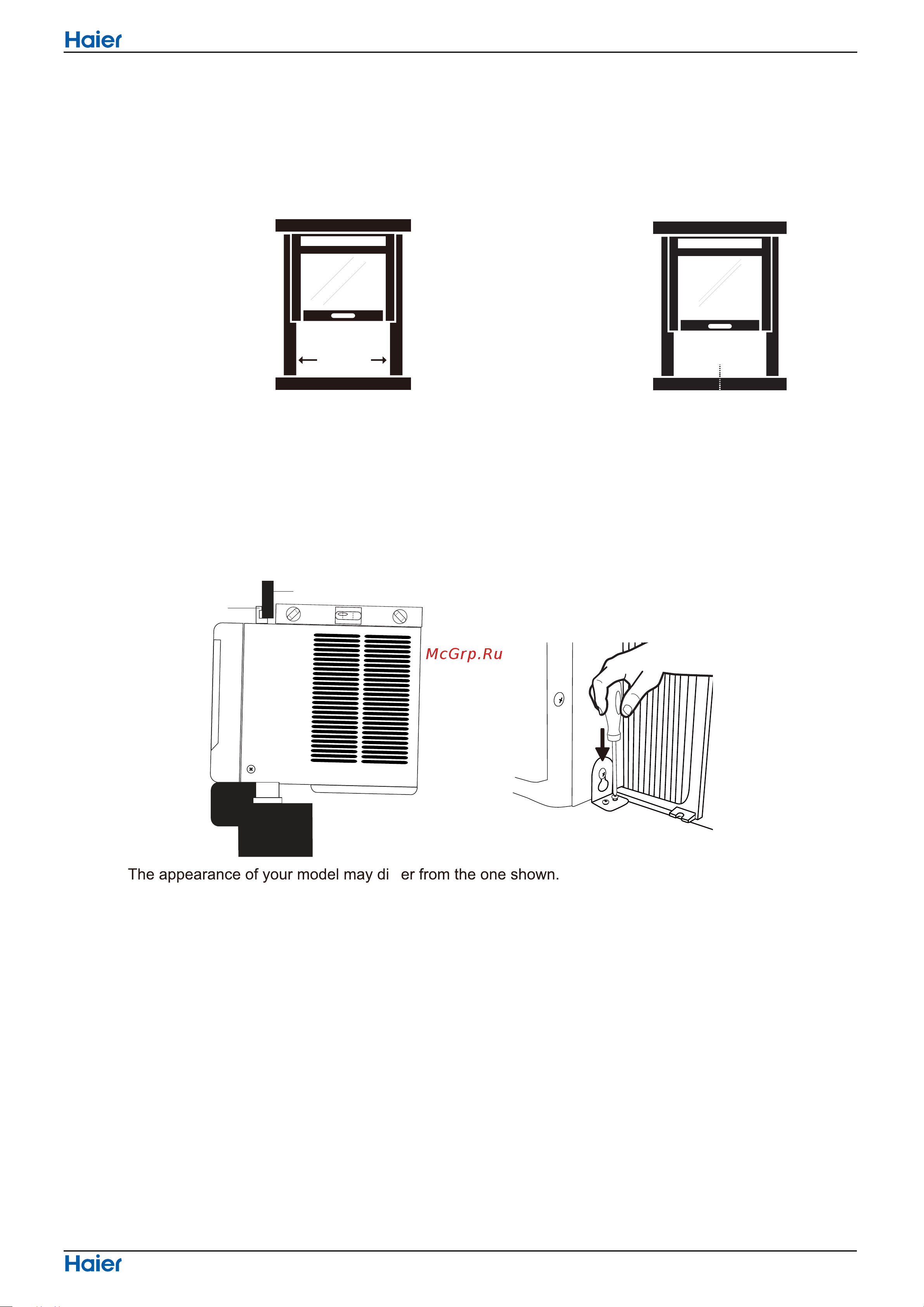 Haier HWE06XCN [11/25] Prepare window for installation