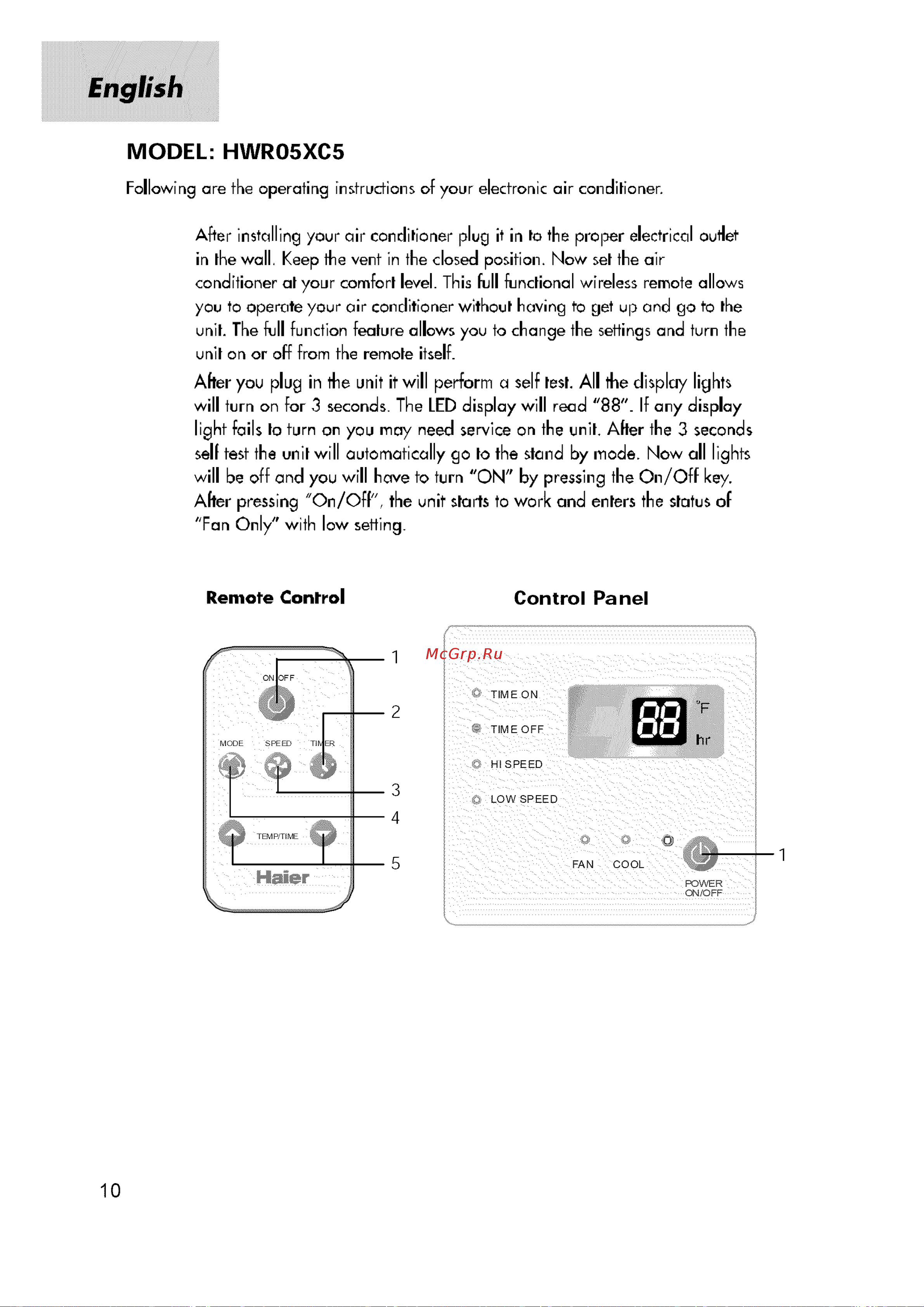 Haier HWF05XC6 [11/21] Followin
