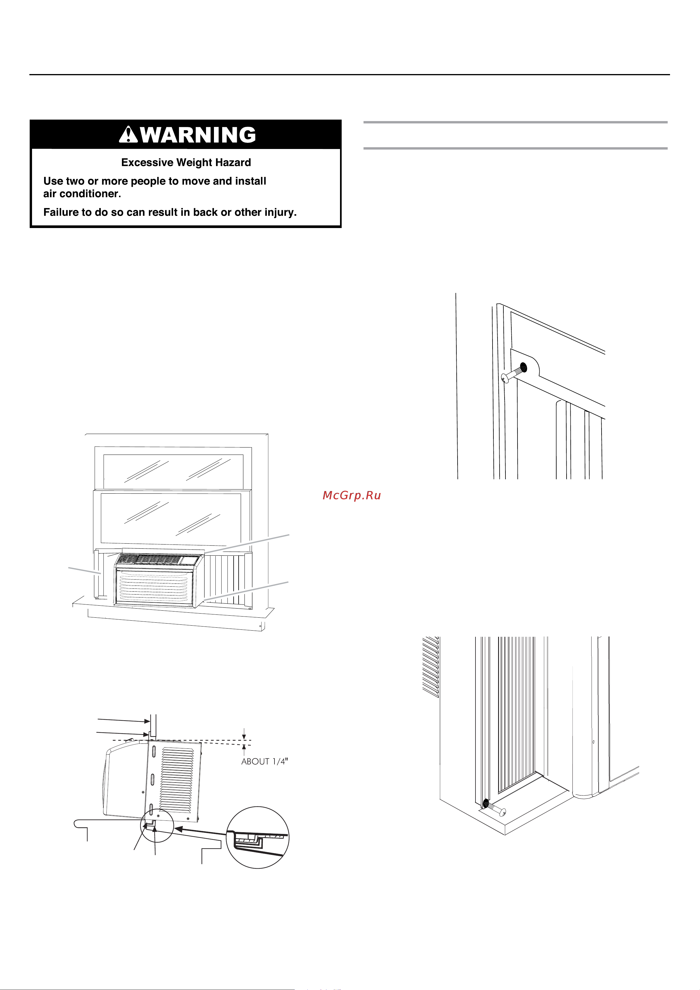 Haier HWF05XCK [7/36] Position air conditioner