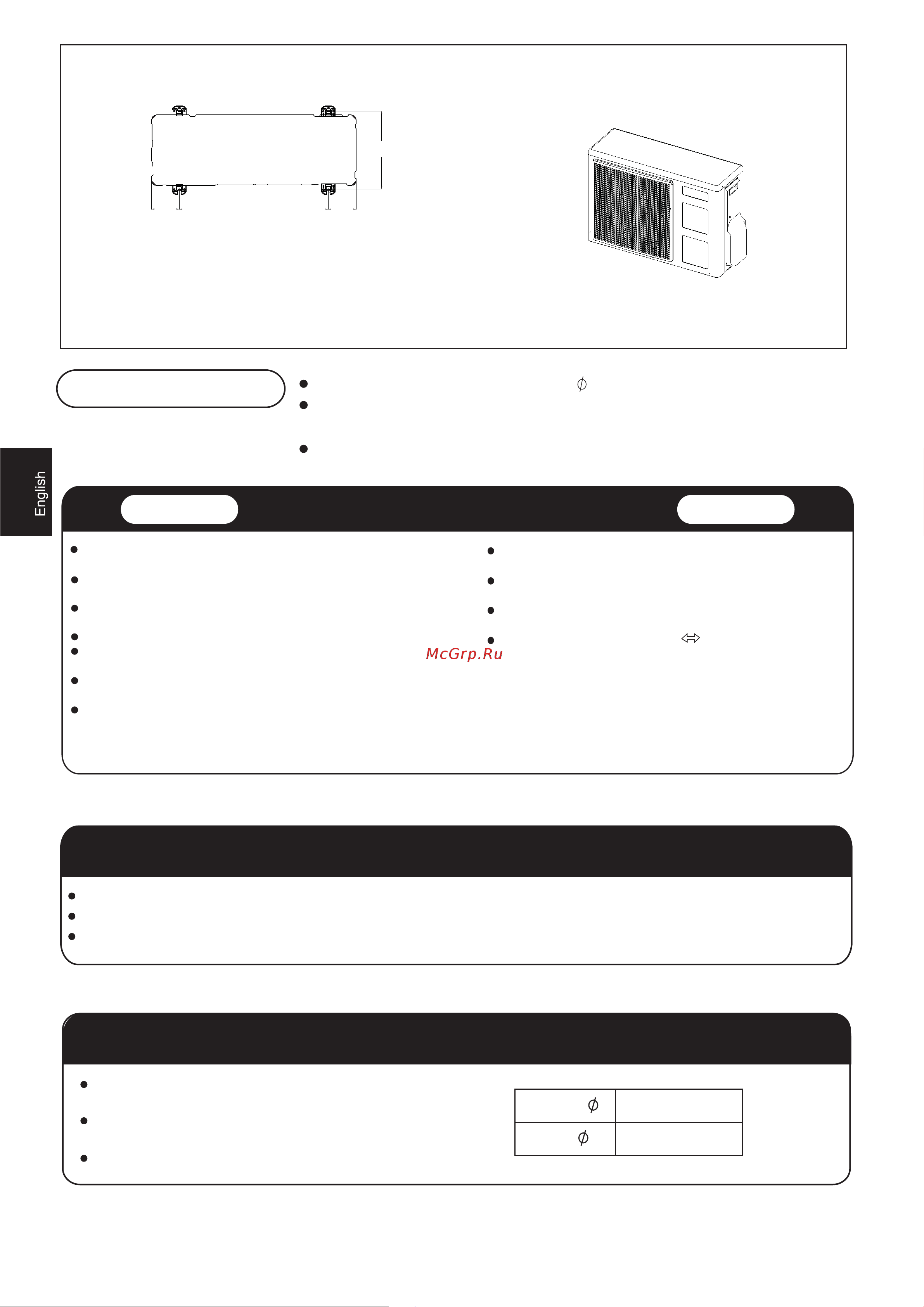 Haier HSU-09RD03/R2(SDB) [4/39] Floor fixing dimensions of the outdoor unit unit mm