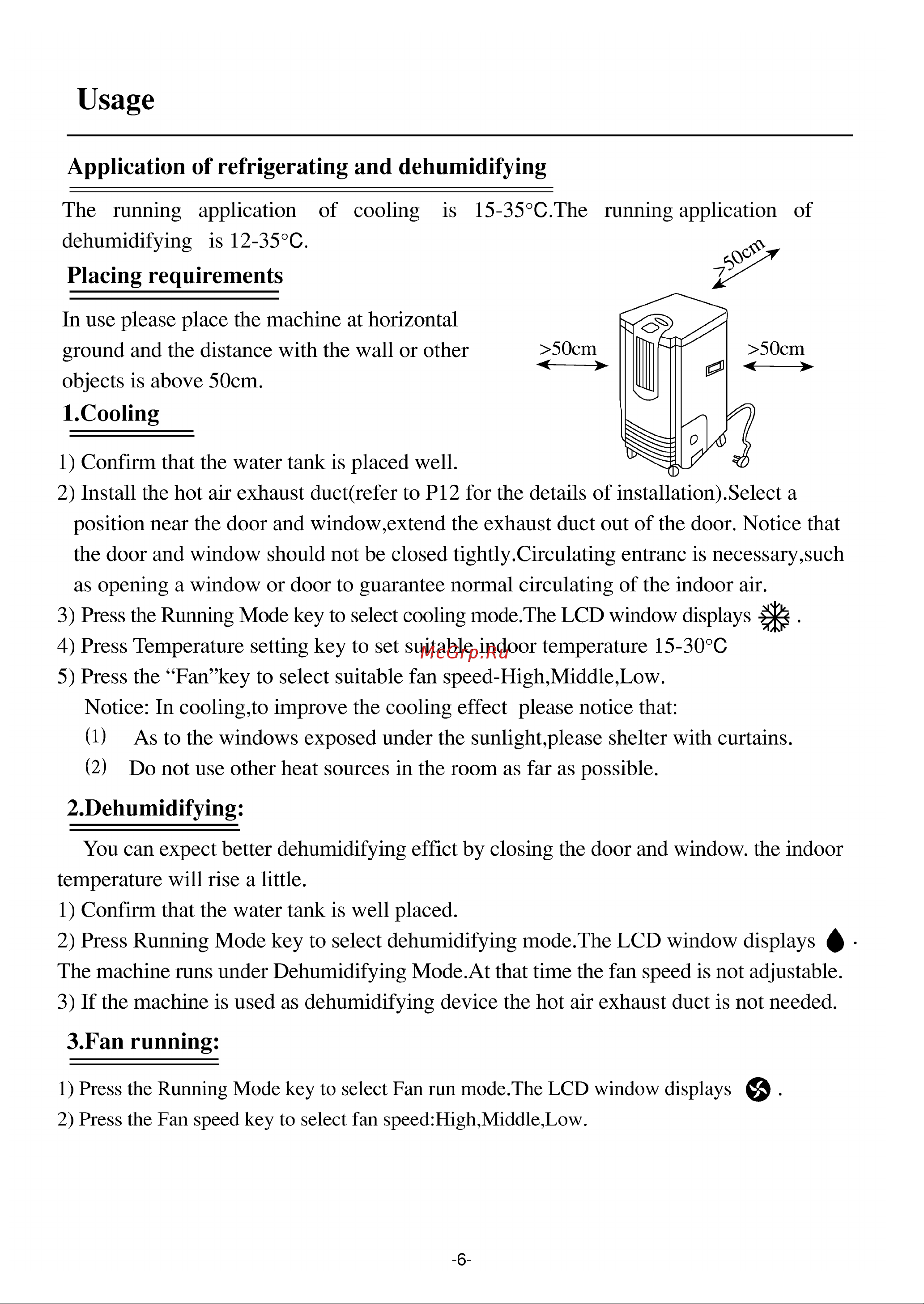 Haier HM-07C03 [7/15] Dehumidifying