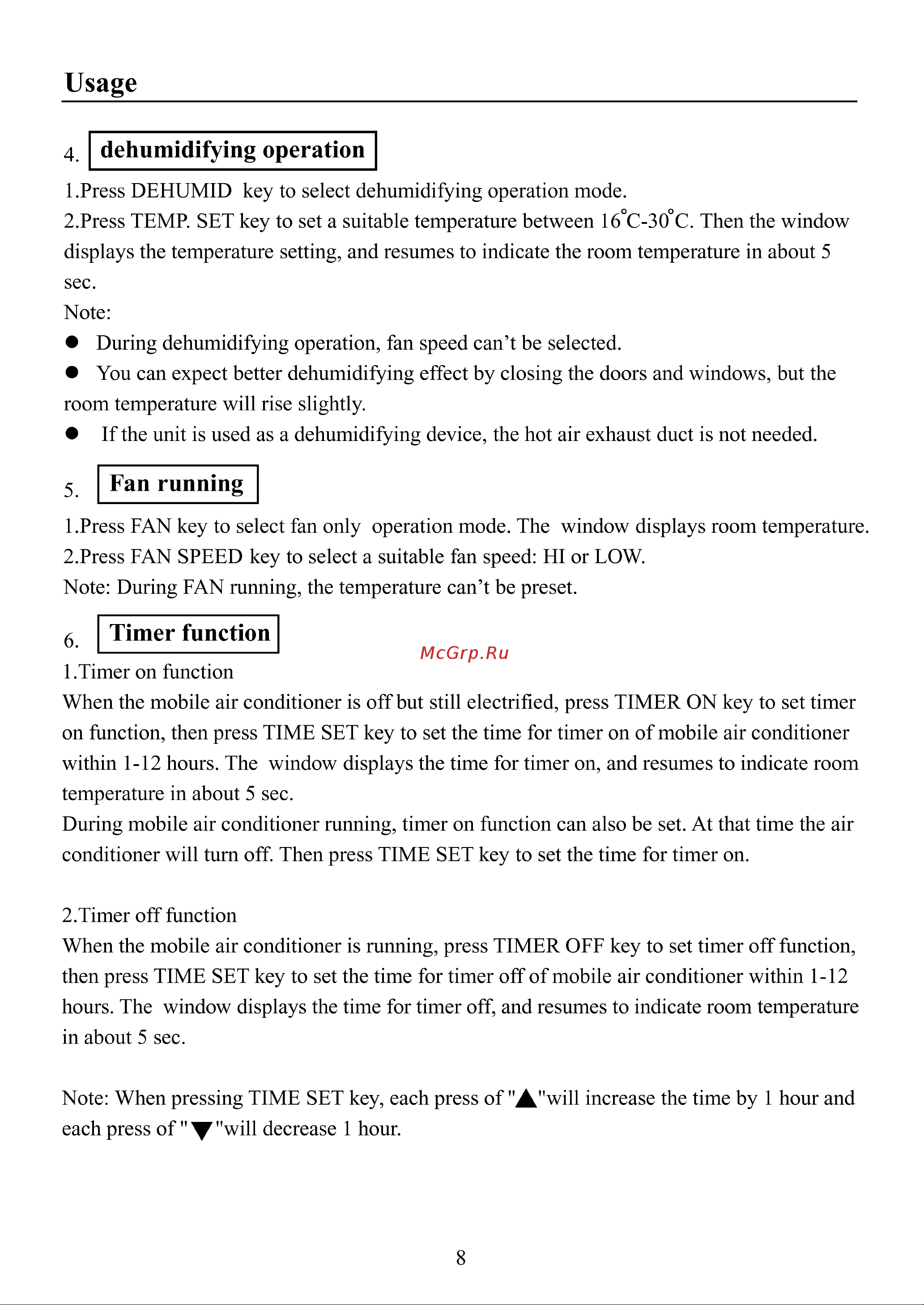 Haier HM-09CA03/R1 [10/14] Timer function