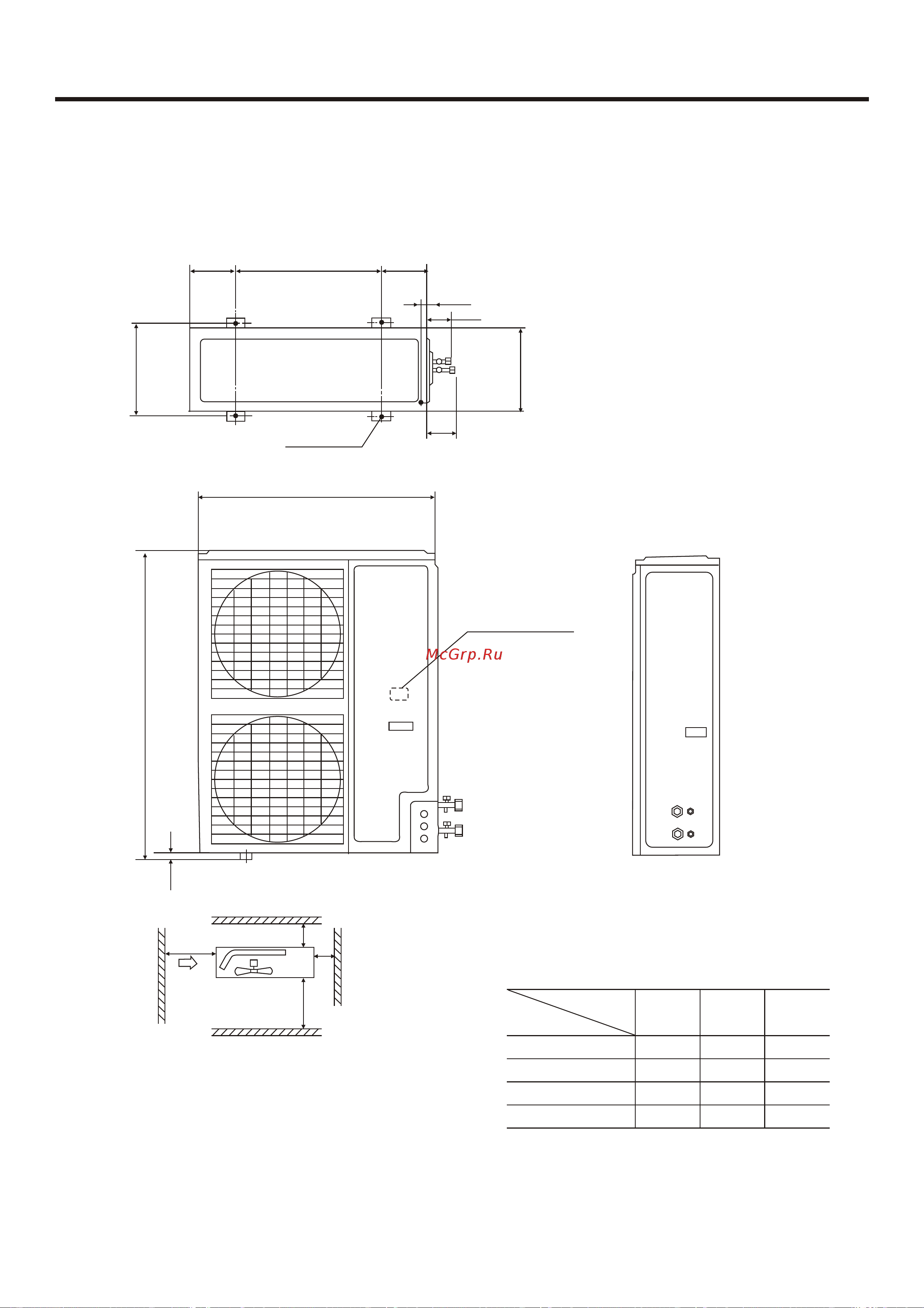 Haier AS062FMAHA [89/174] Installation dimensions