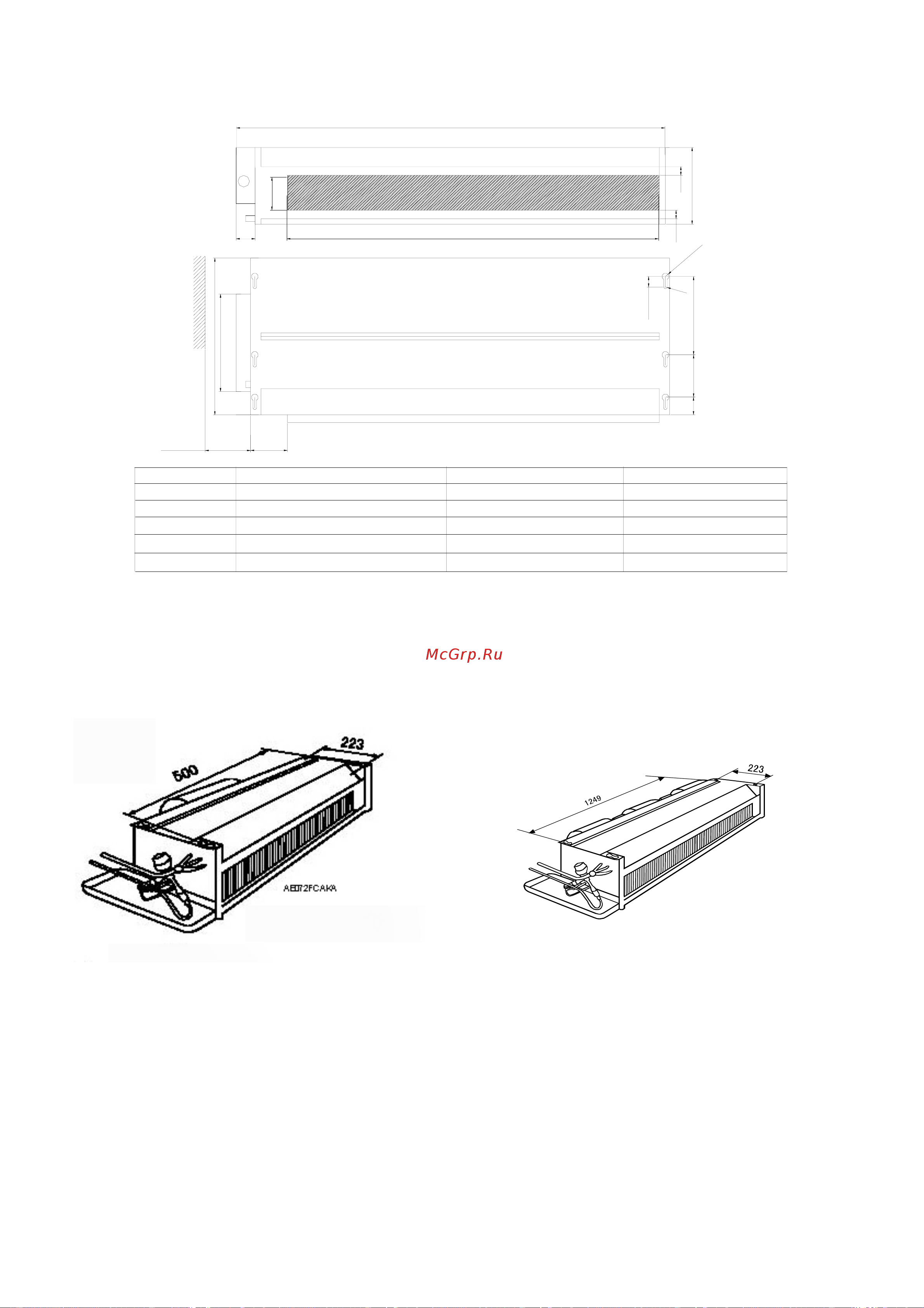 Haier AS062FMAHA [93/174] Model ceiling concealed