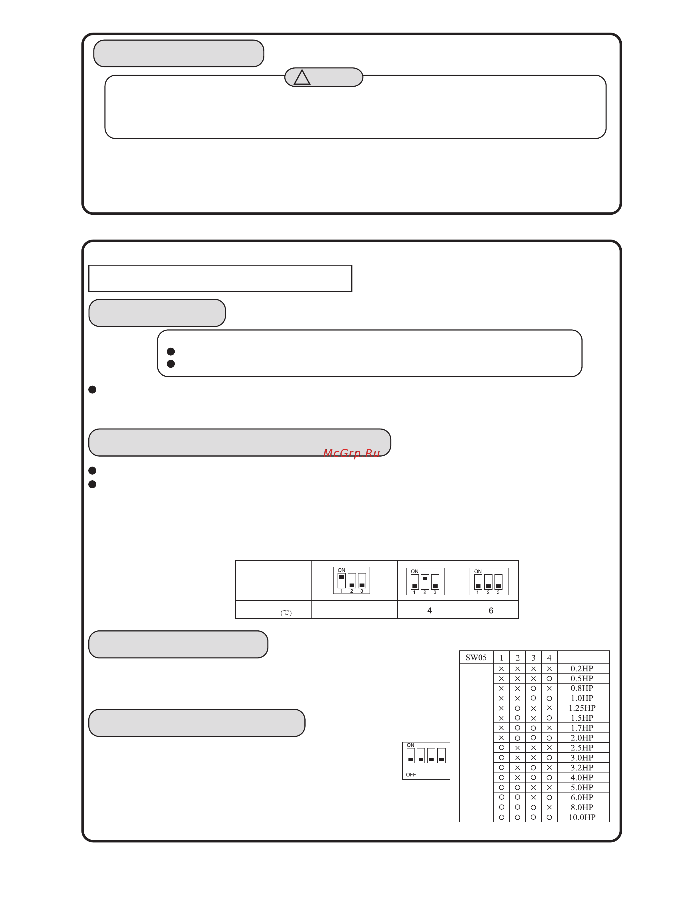 Haier AC322FEAHA [11/12] Settings of heating temperature compensation usage of switch sw03