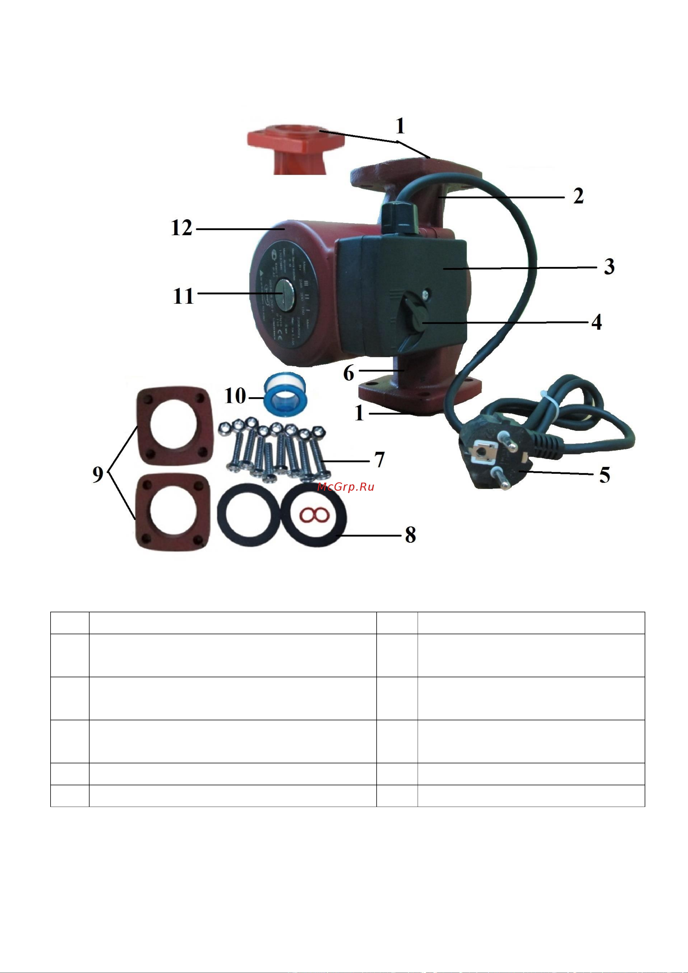 Vodotok XRS32/8-180 Инструкция по эксплуатации онлайн [10/24] 619918