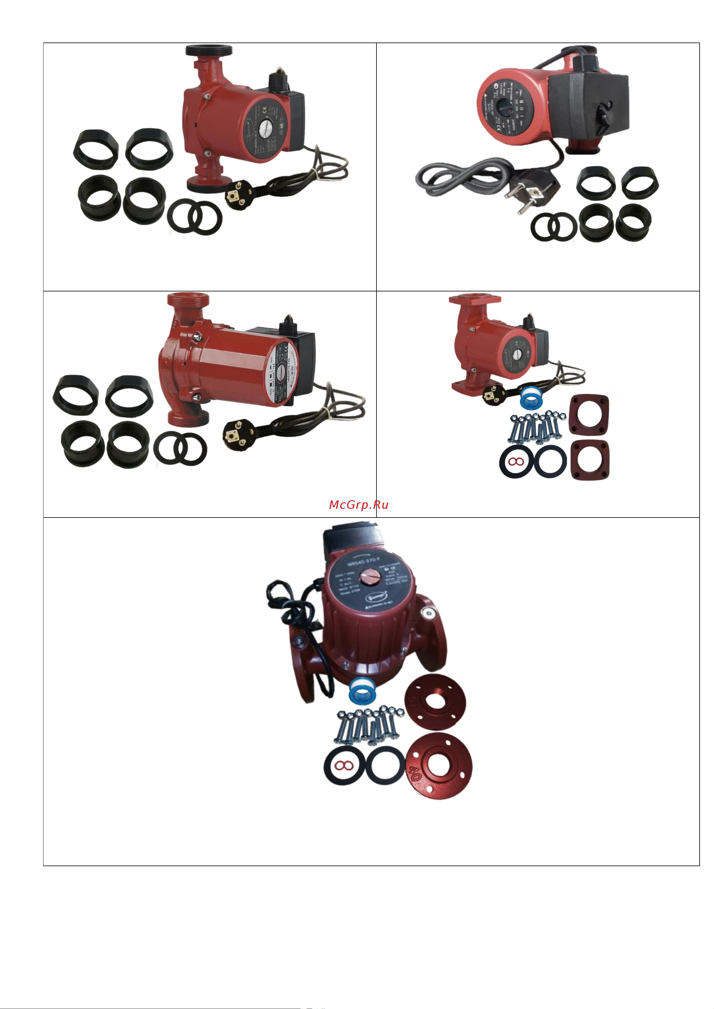 Vodotok XRS32/8-180 [2/24] Wrs50 750 f wrs50 1100 f wrs50 1500 f wrs65 1500 f
