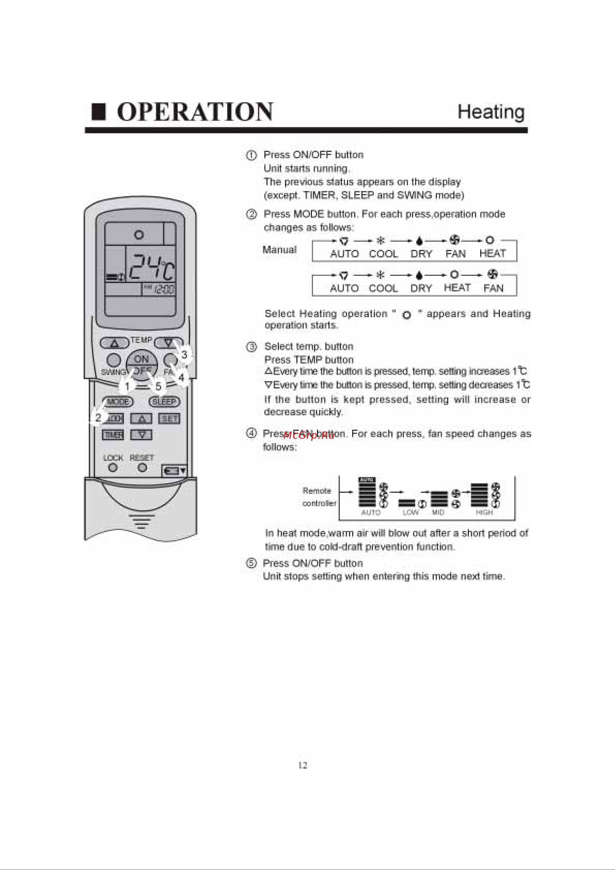 Haier AS092CBAAA [13/31] Operation