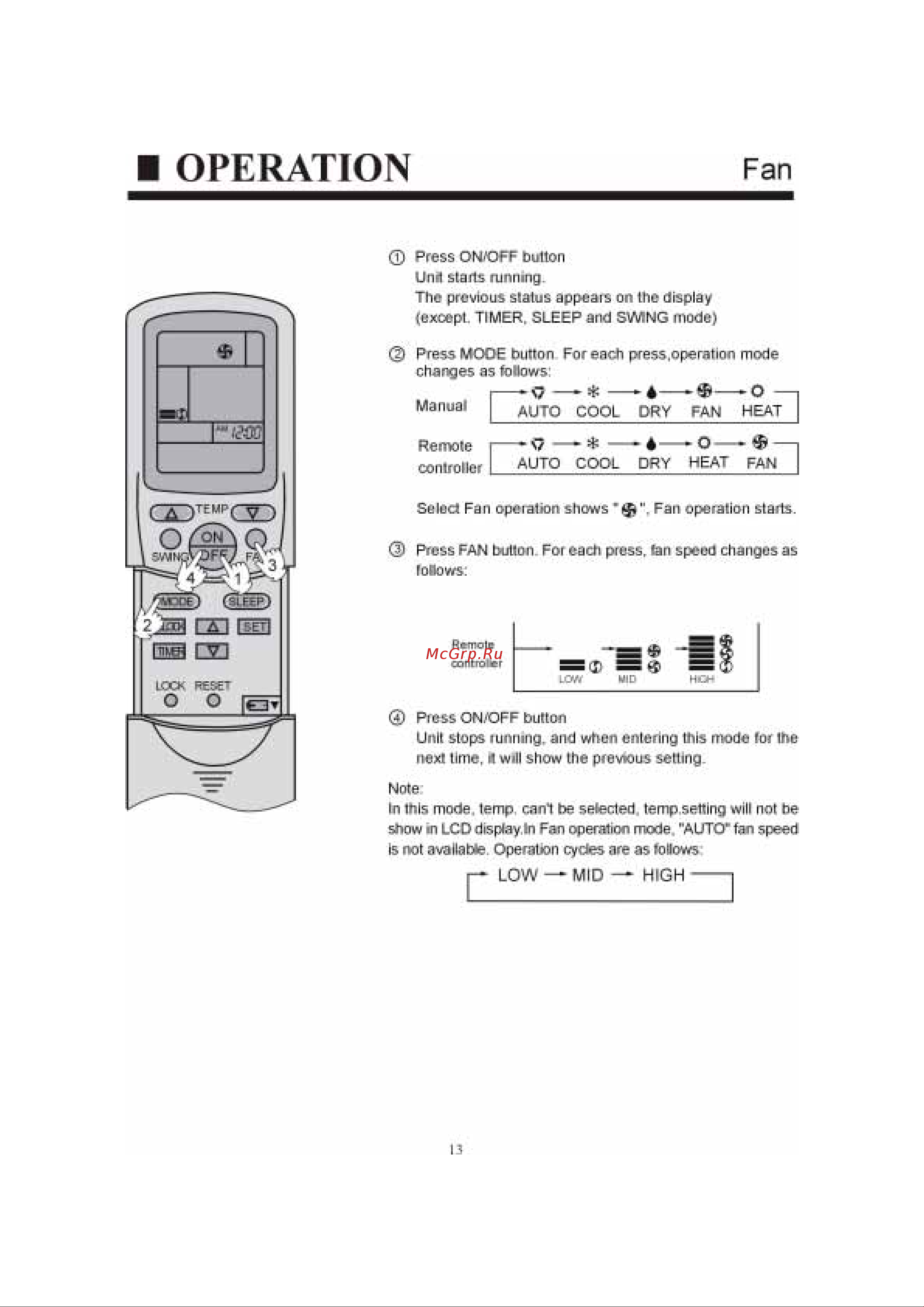 Haier AS092CBAAA [14/31] Operation