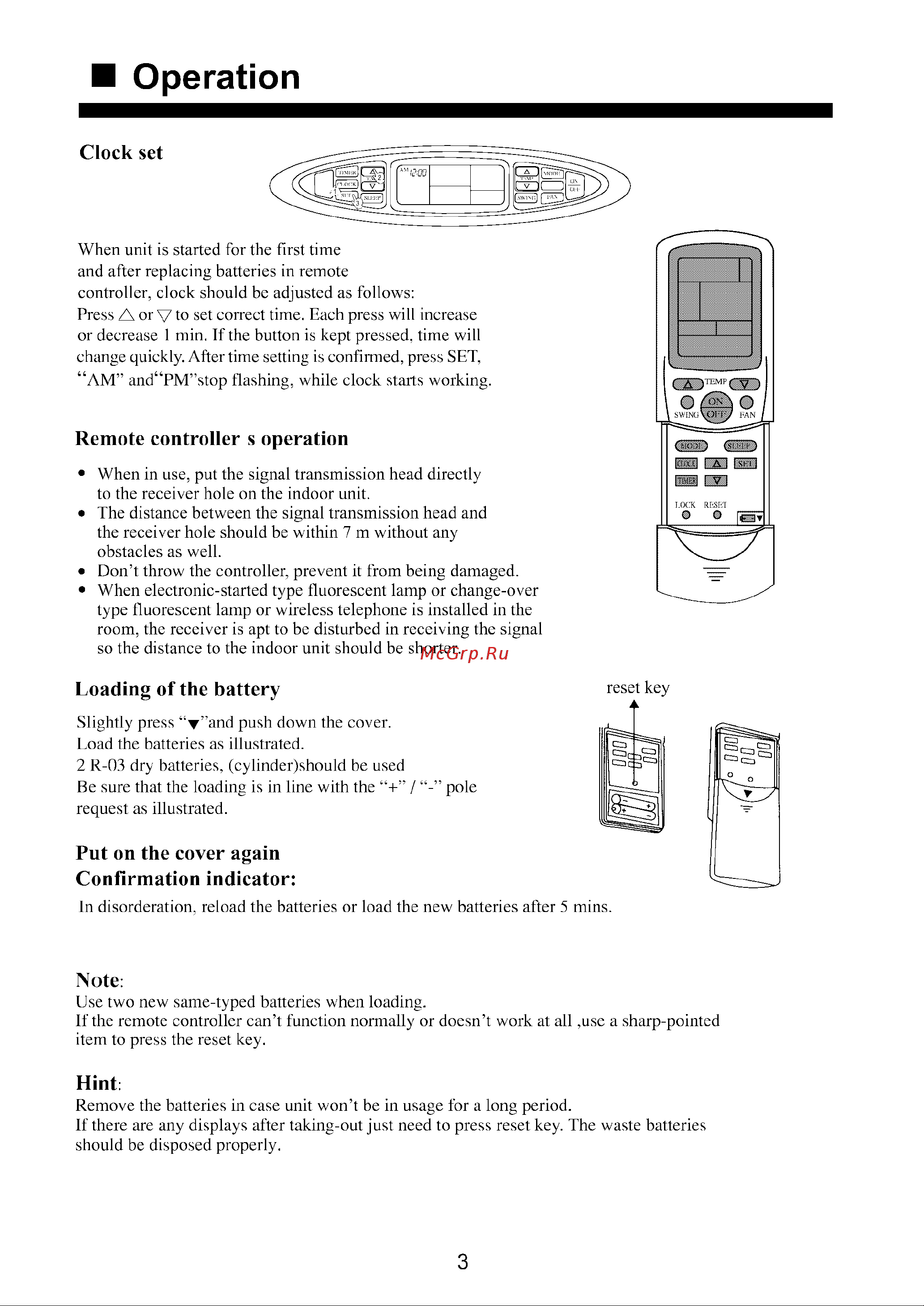 Haier HPU-18CA03 [5/30] Operation