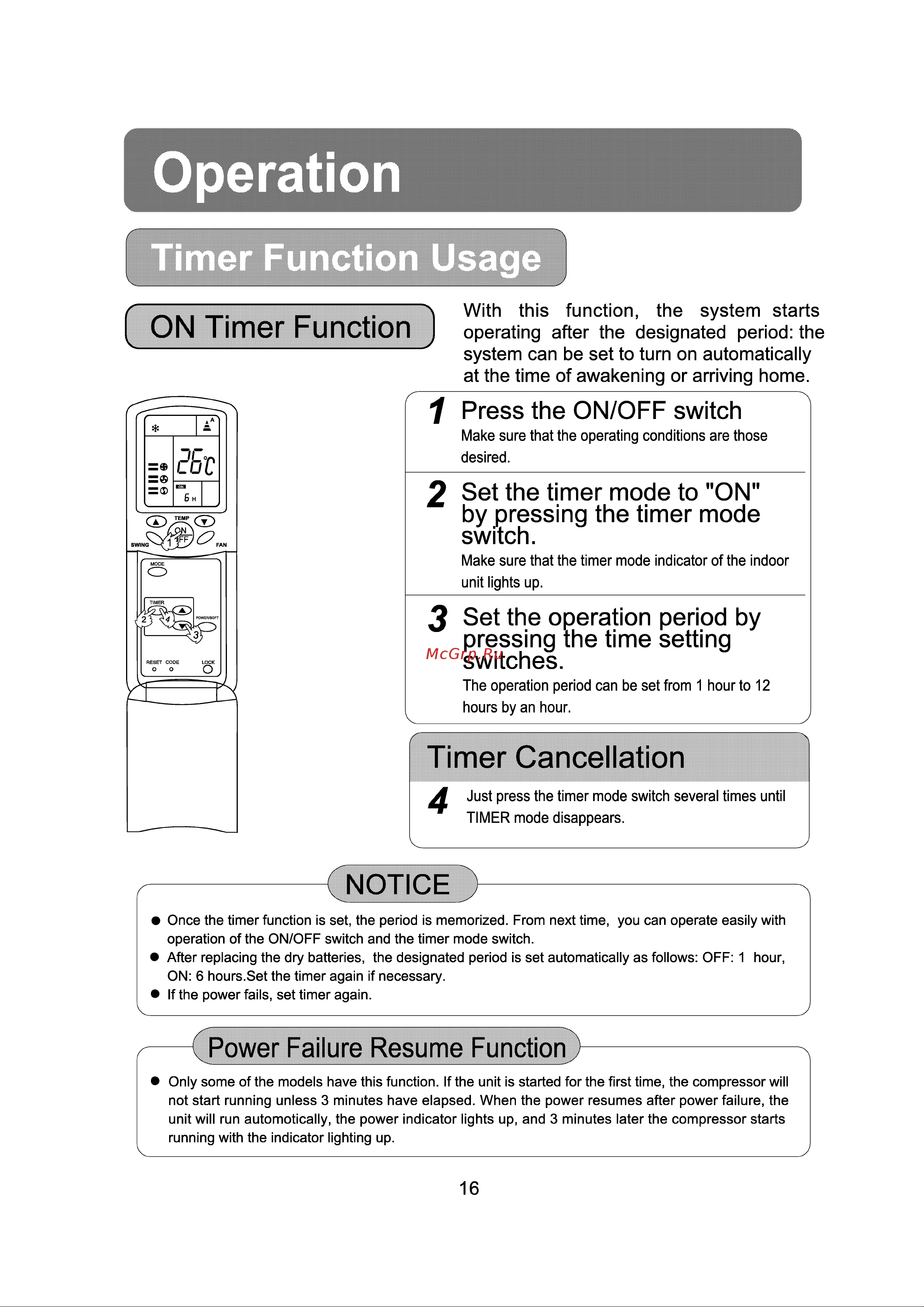 Haier AS112BLAJA [18/27] On timer function