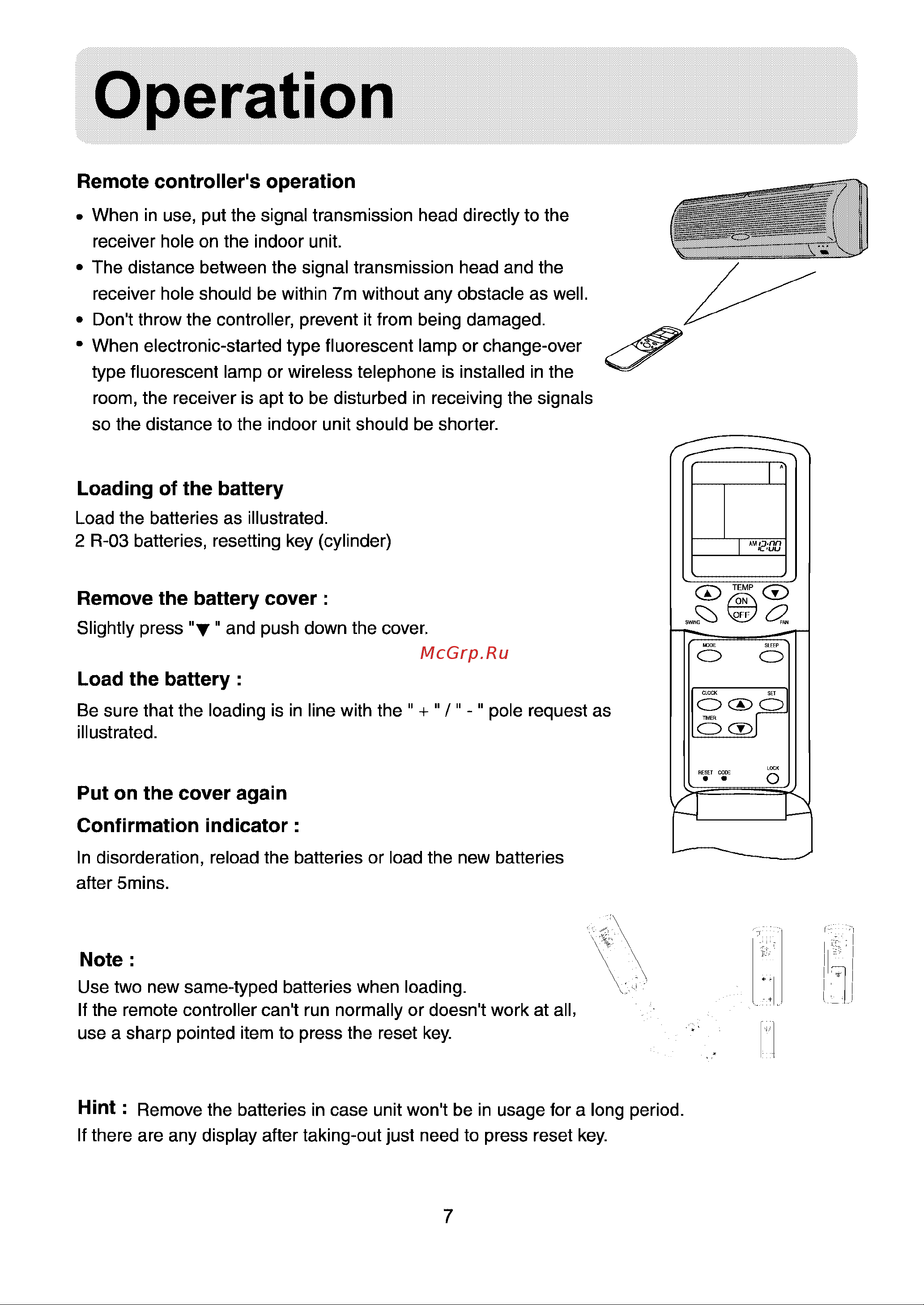 Haier HSU-09HQ03 [9/20] Operation