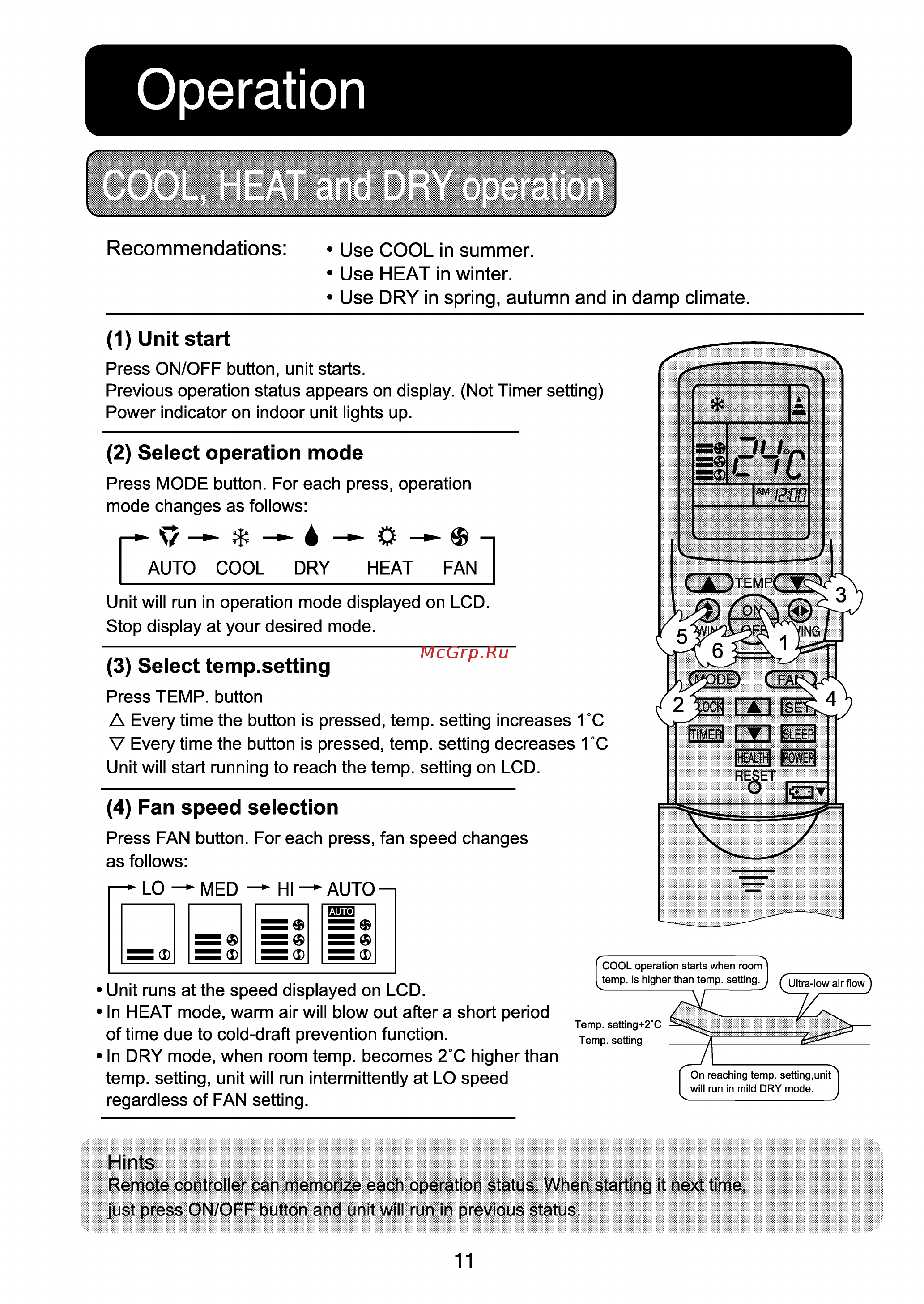 Haier AU142AEAHA [13/22] Operation