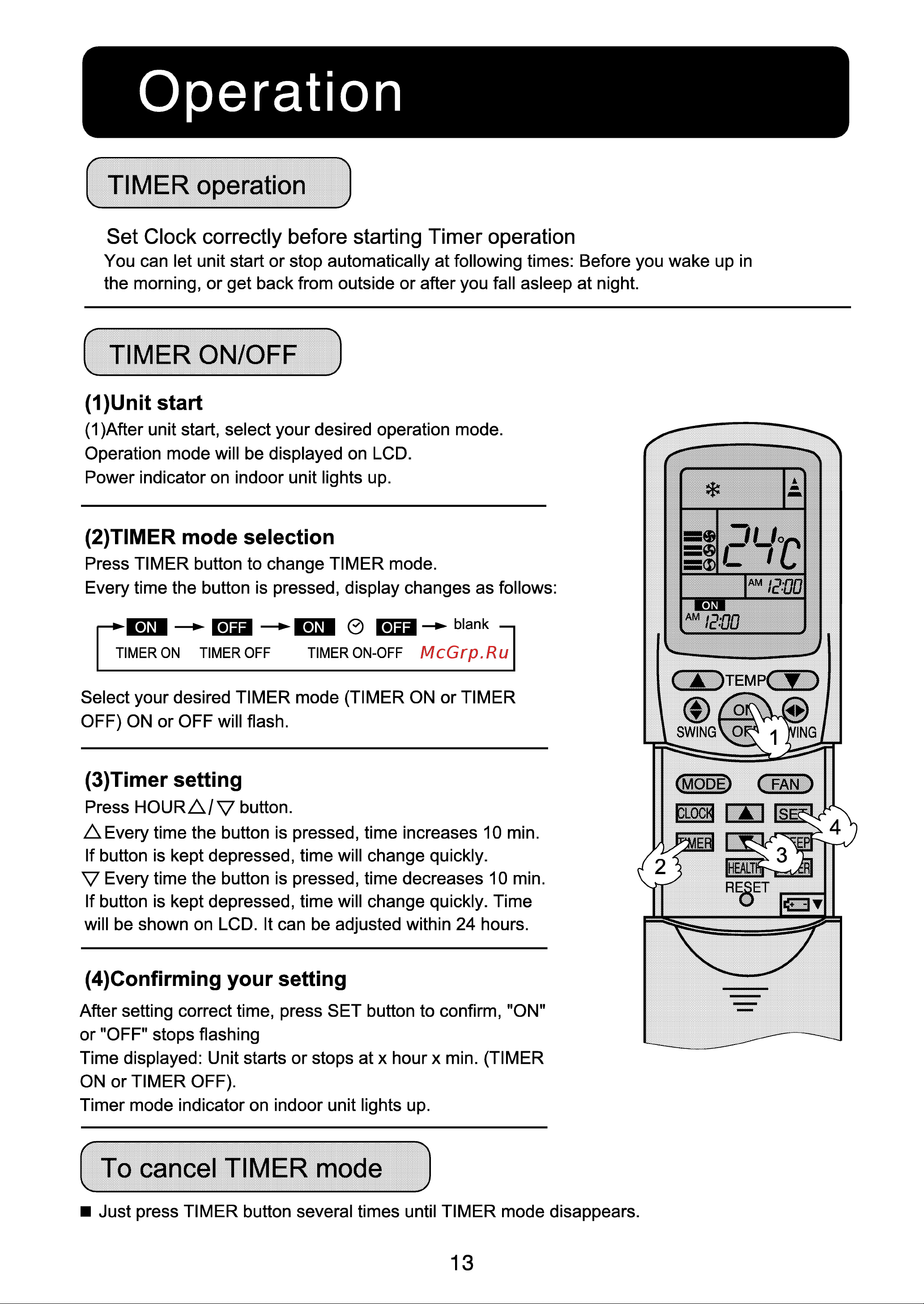 Haier AS142AHAHA [15/22] Operation