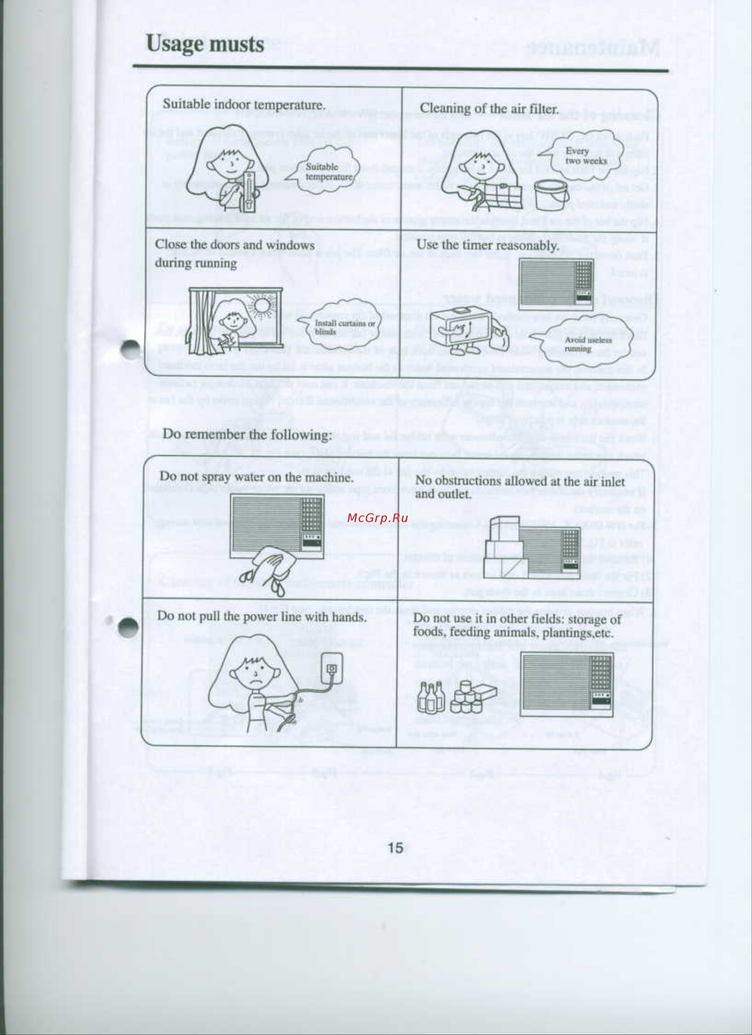Haier HW-18HB03 [16/22] Usage musts