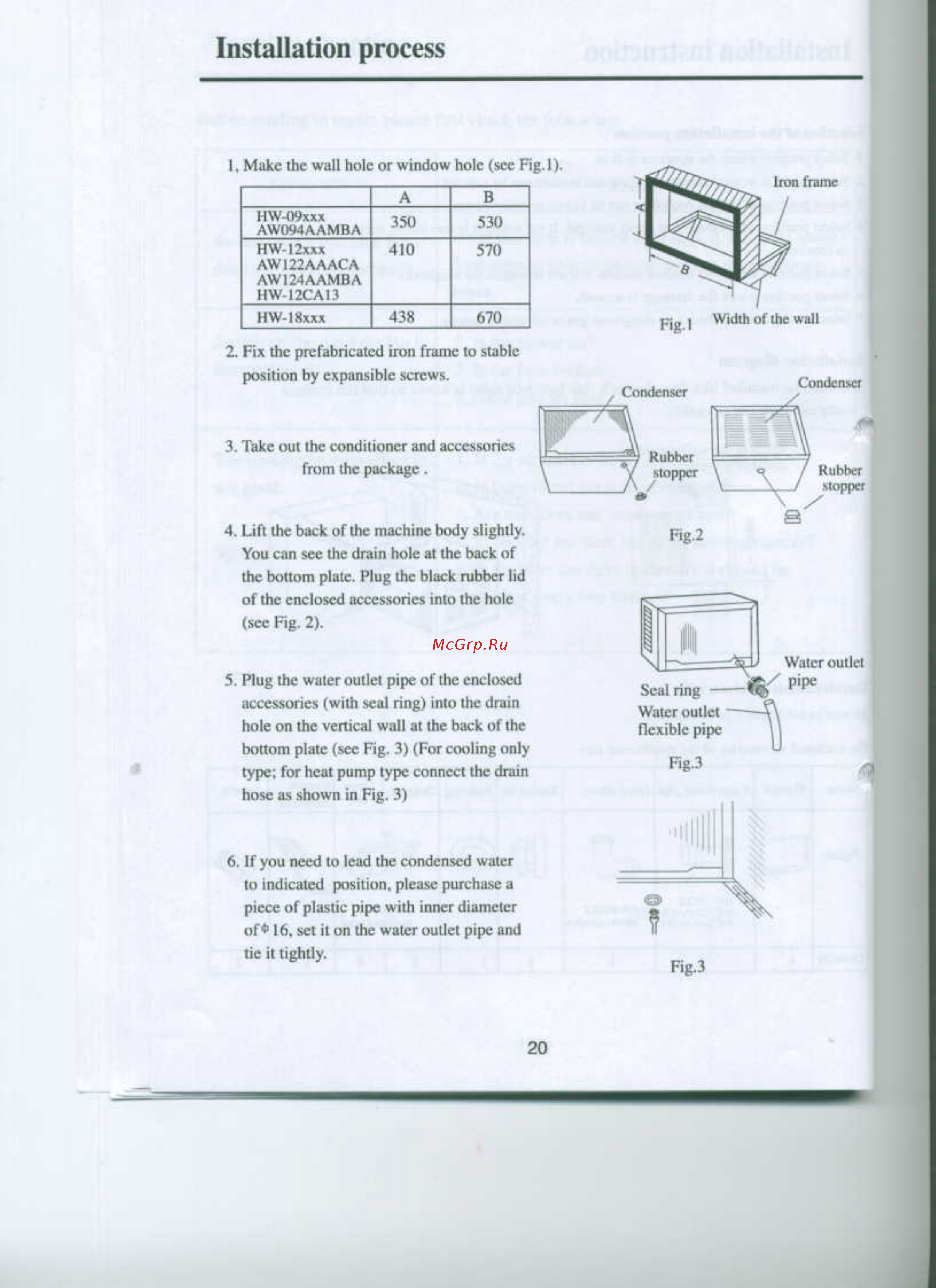 Haier HW-18HB03 [21/22] Installation process