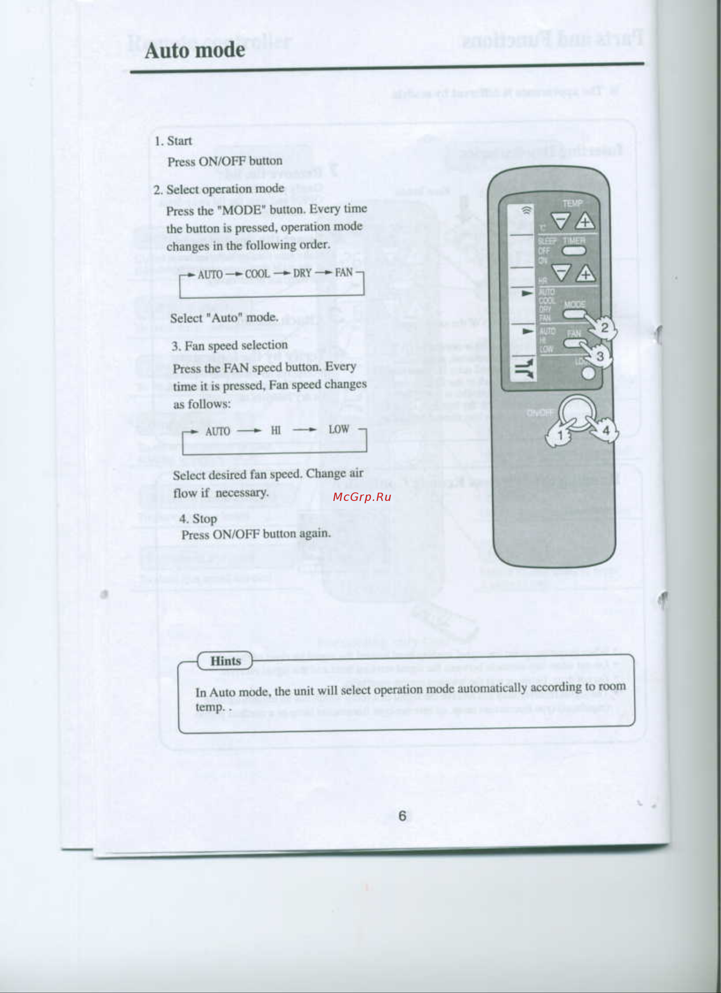Haier HW-18HB03 [7/22] Auto mode