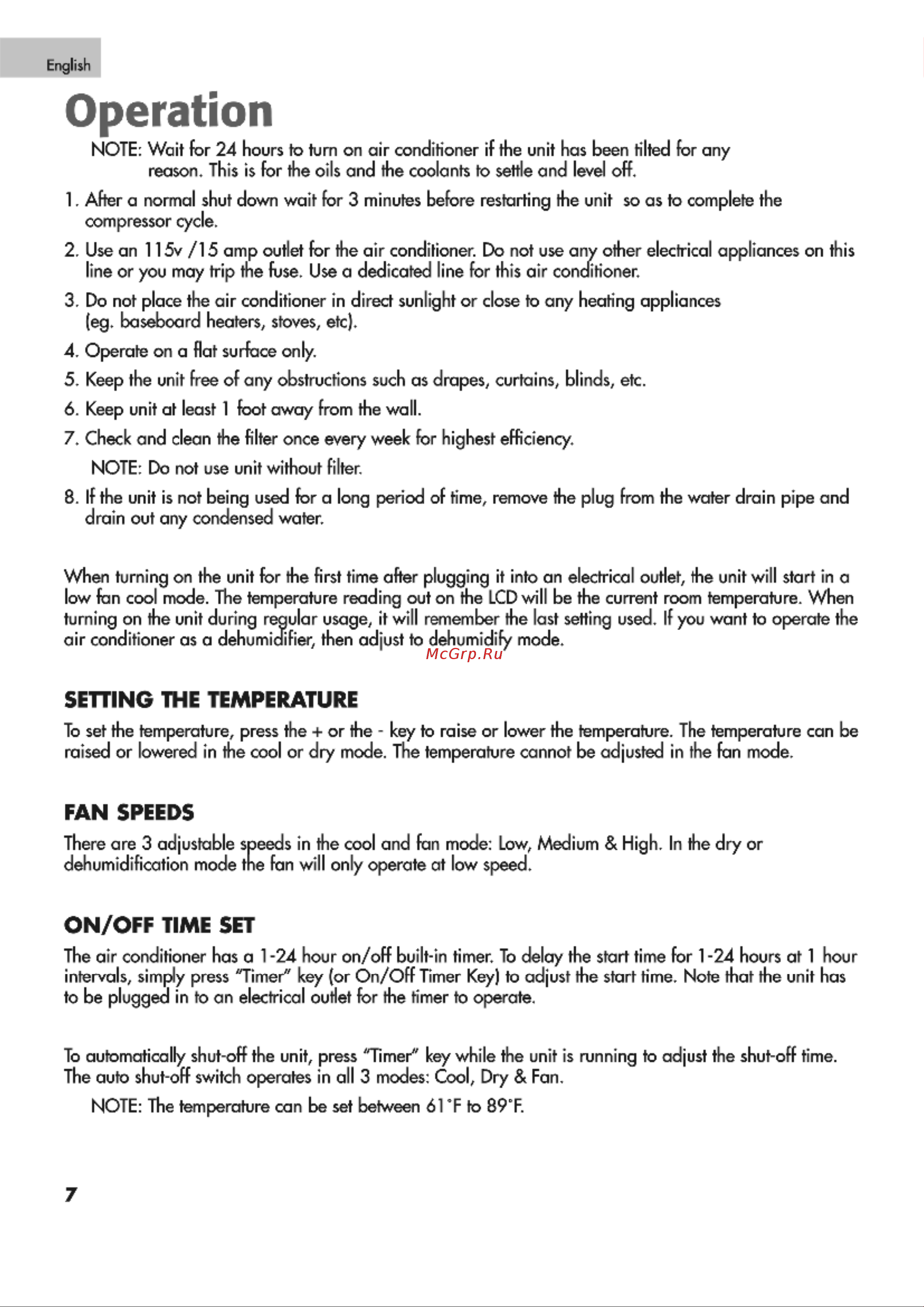 Haier CPR09XC7 [8/36] Operation