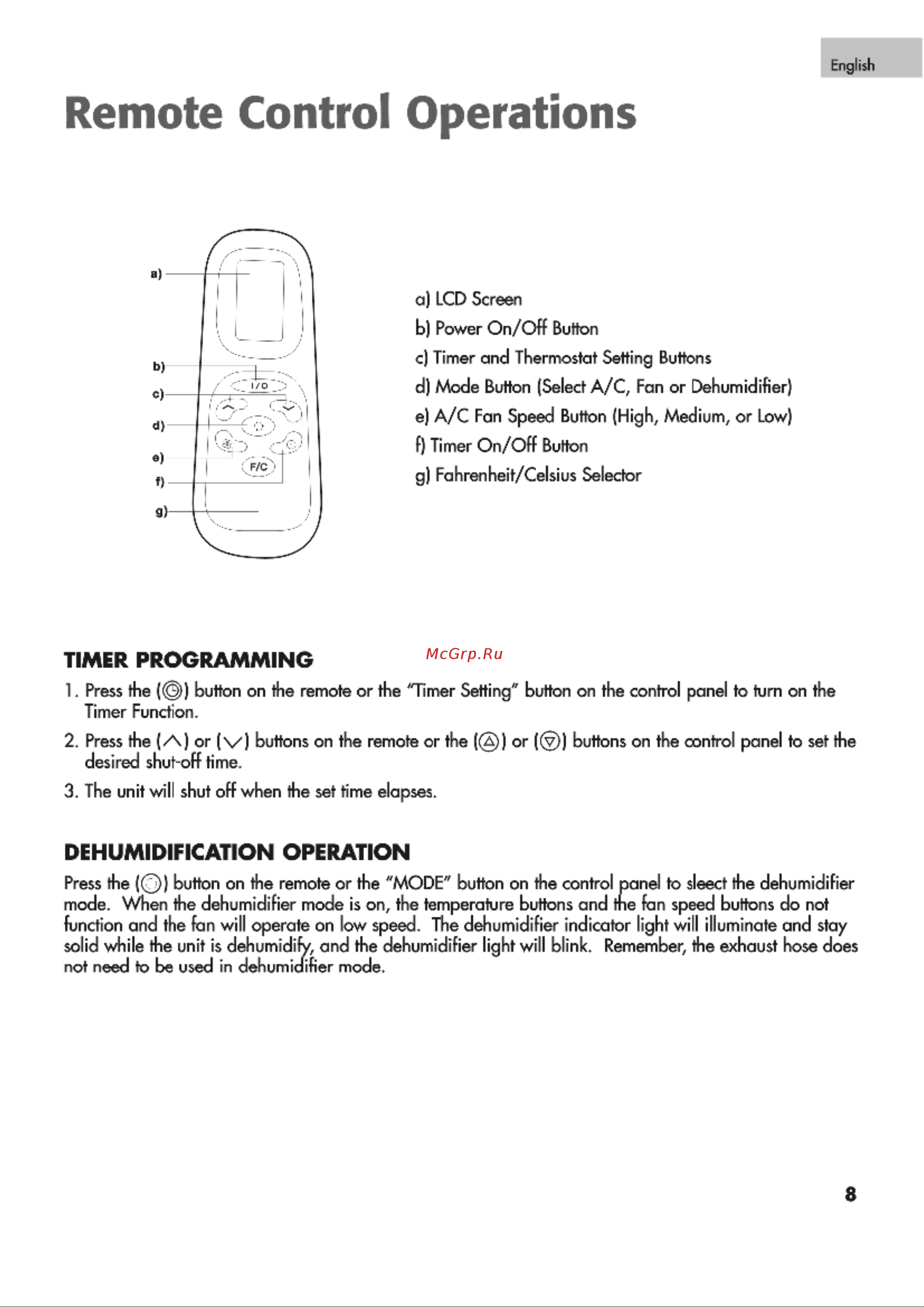 Haier CPR09XC7 [9/36] Remote control operations