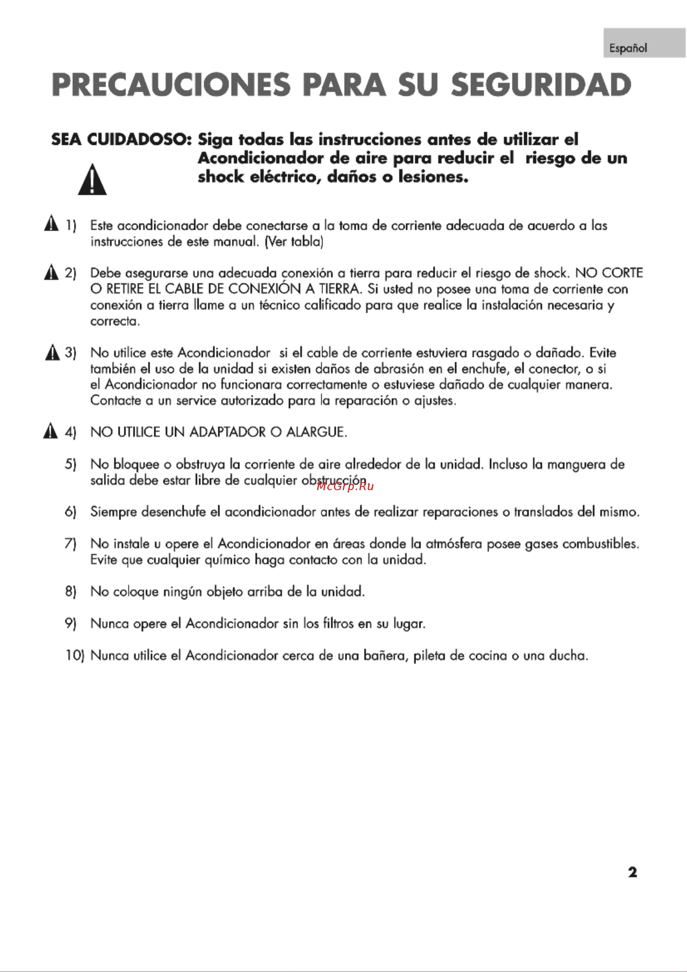 Haier CPRD12XC7 [31/44] Precauciones para su seguridad
