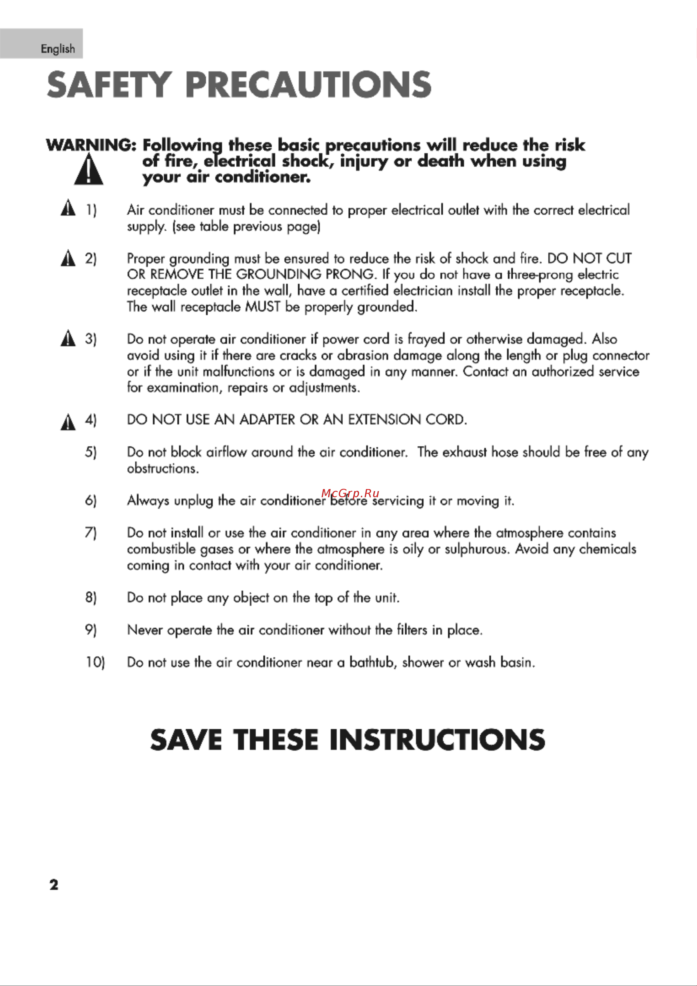 Haier CPRD12XC7 [4/44] Safety precautions