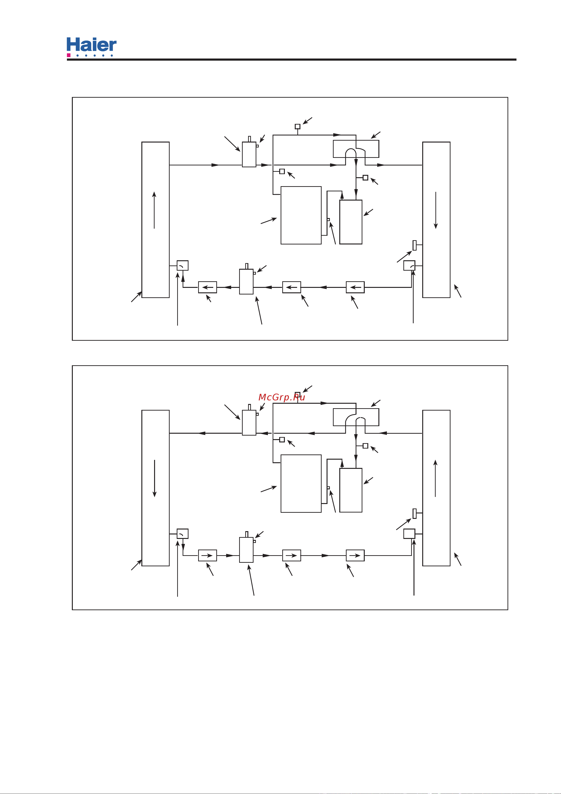 Haier HC48A1VAR [15/45] Figure 7 heat pump refrigerant circuit