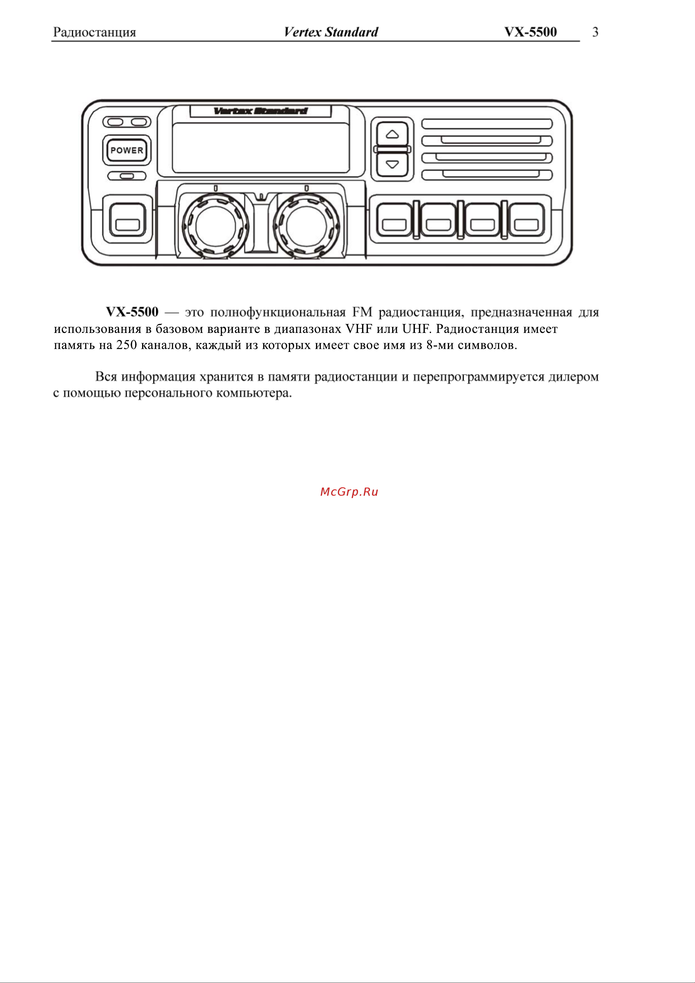 Vertex VX-5500 Инструкция по эксплуатации онлайн [3/13] 621241