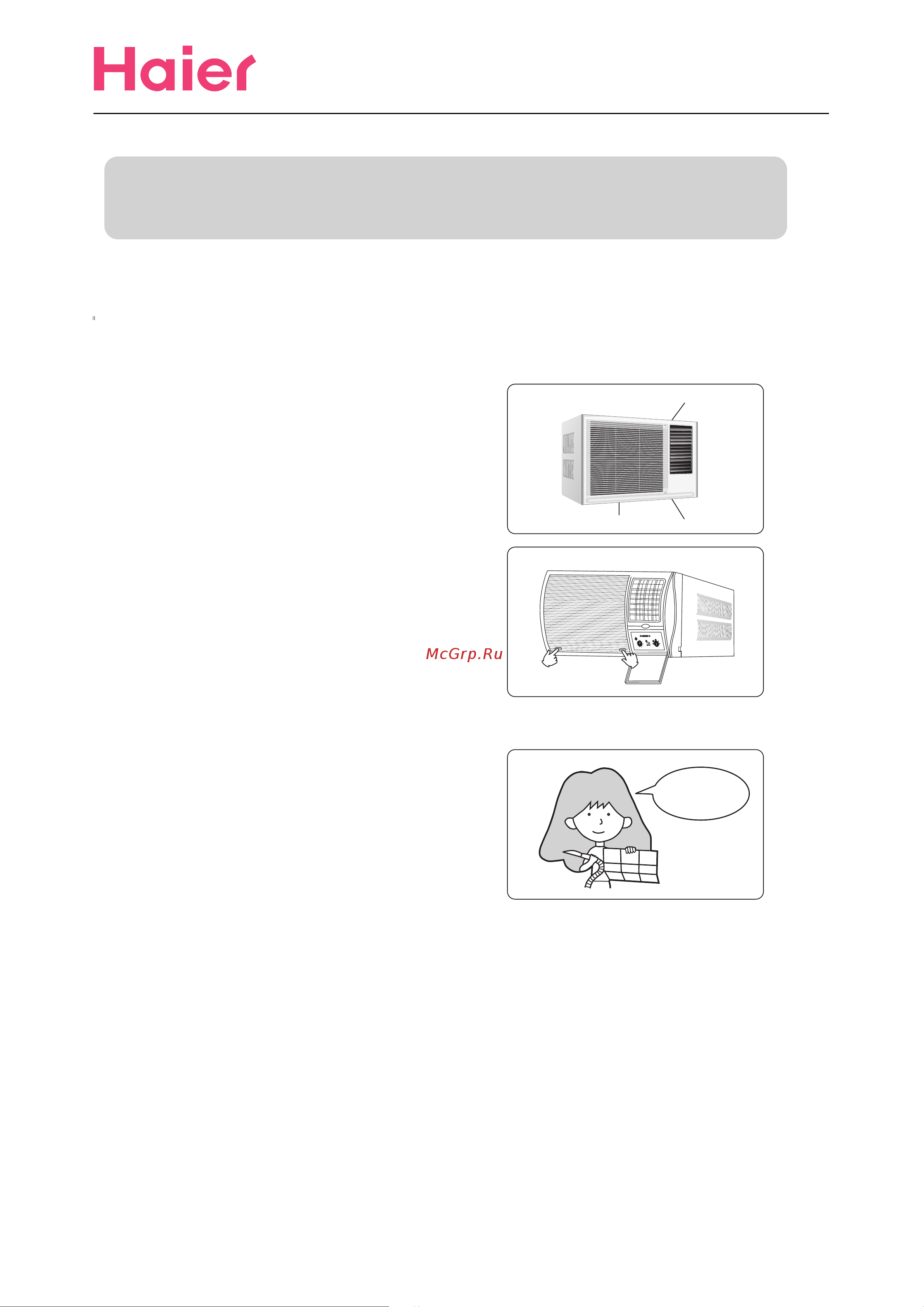 Haier HW-18L03 [5/6] Maintenance