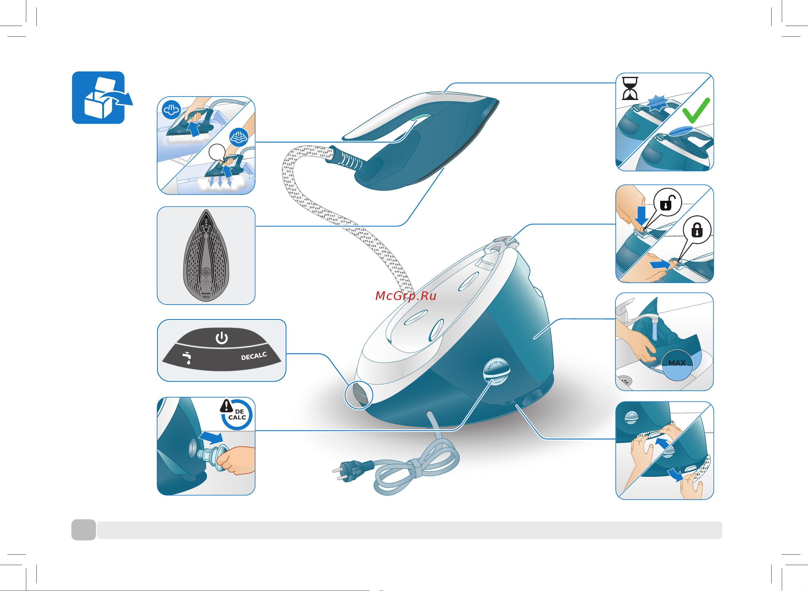 Philips PSG7040/10 PerfectCare 7000 Series Инструкция по эксплуатации онлайн [4/18] 622084