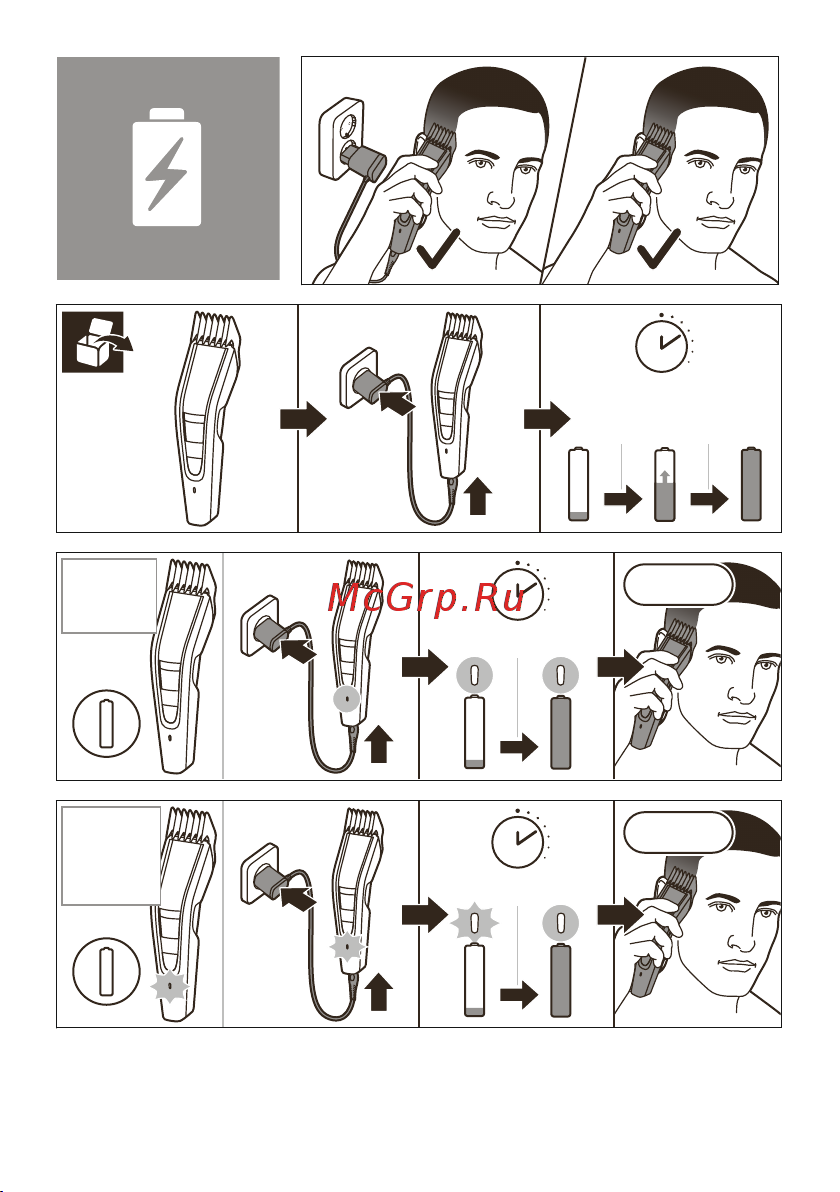 Philips HC5630/15 Hairclipper series 5000 Инструкция по эксплуатации онлайн [4/8] 622105