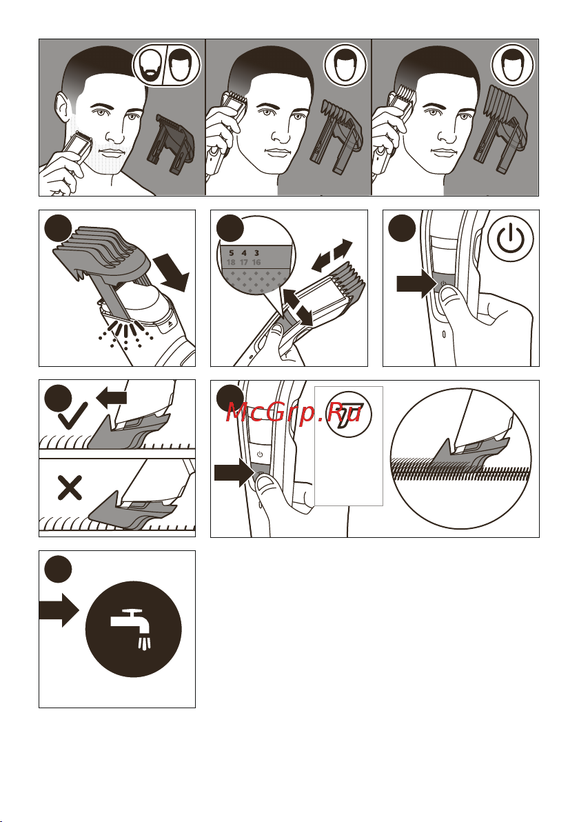 Philips HC5612/15 Hairclipper series 5000 Инструкция по эксплуатации онлайн [5/8] 622106