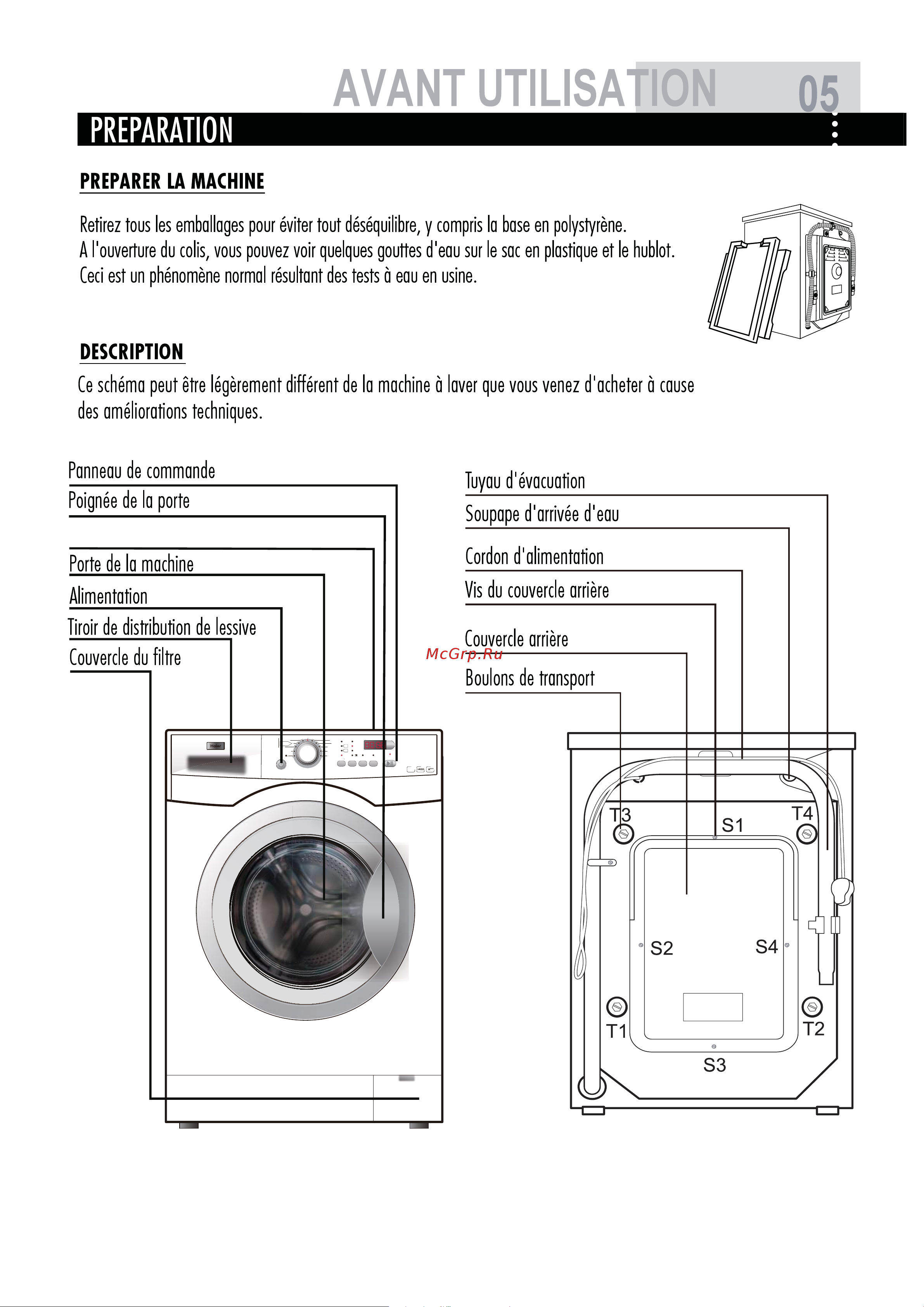 Haier HW70-1479S-DF [5/60] Couverce supérieur