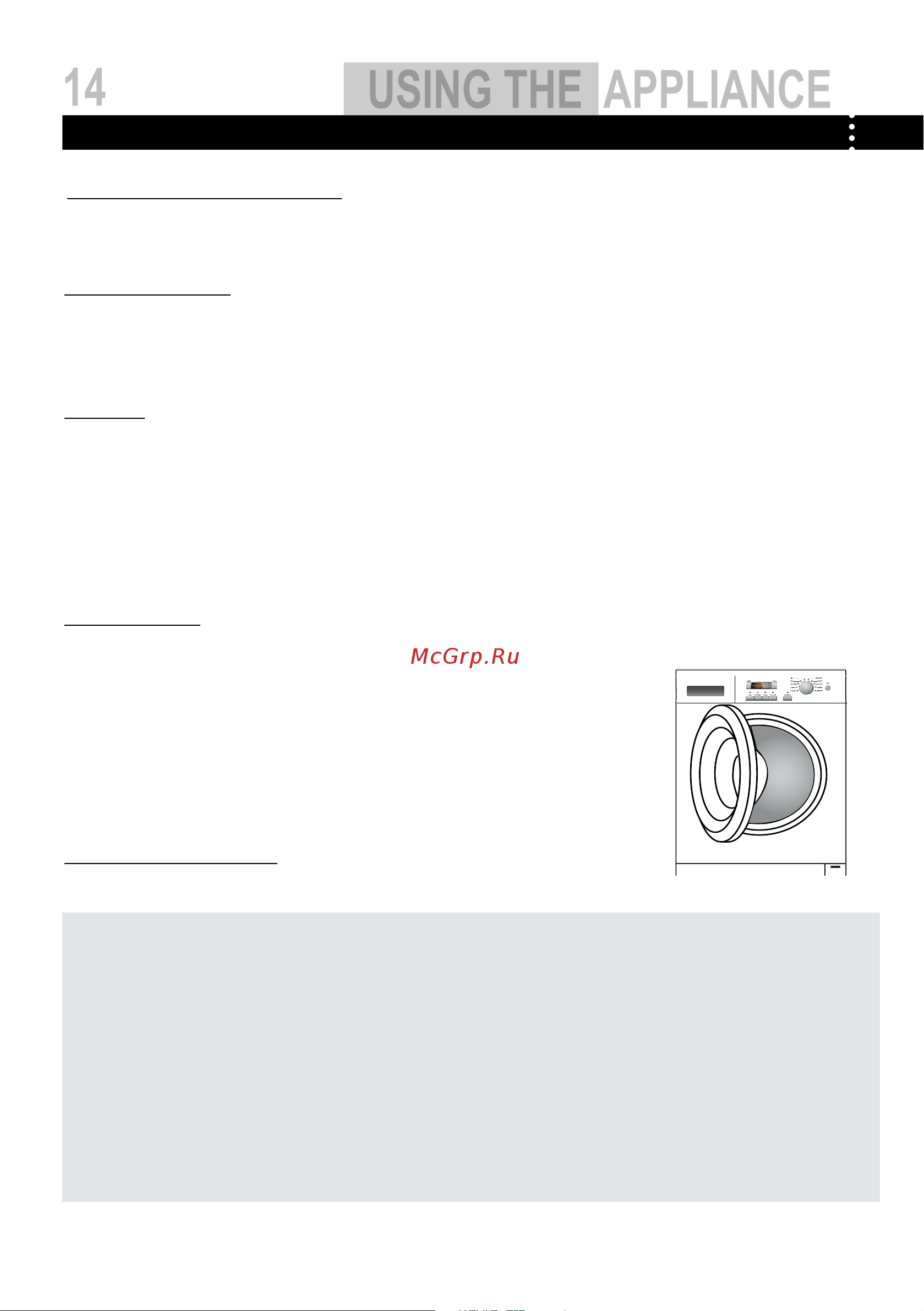 Haier HW80-1401B-U [14/20] Using the appliance