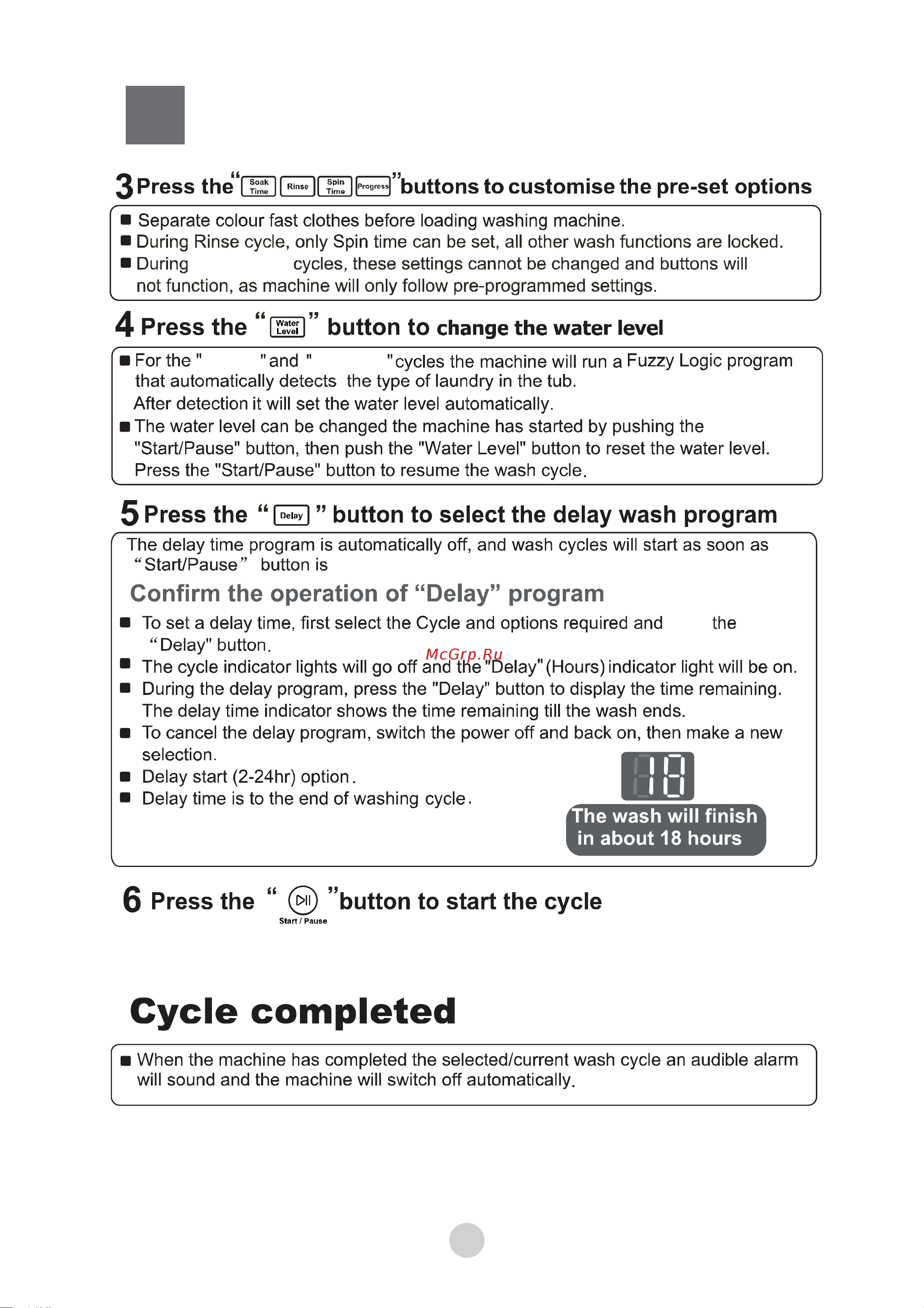Haier HWM90-1678T [16/20] Operation