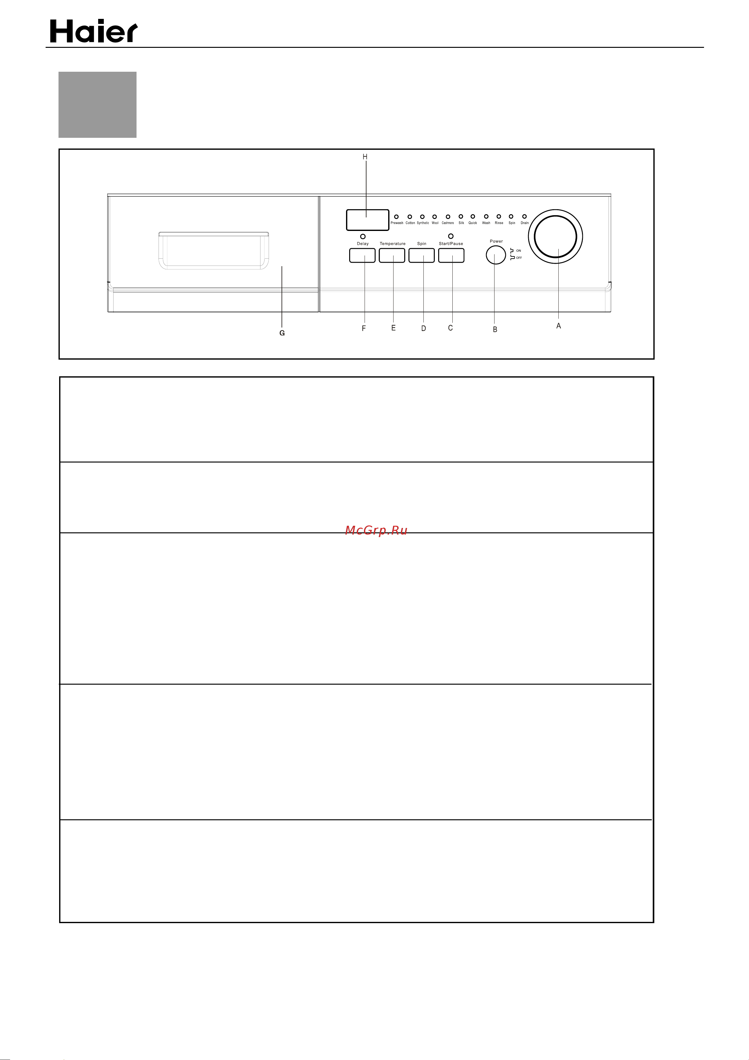 Haier HNS1260TVE [14/27] Opertional functions