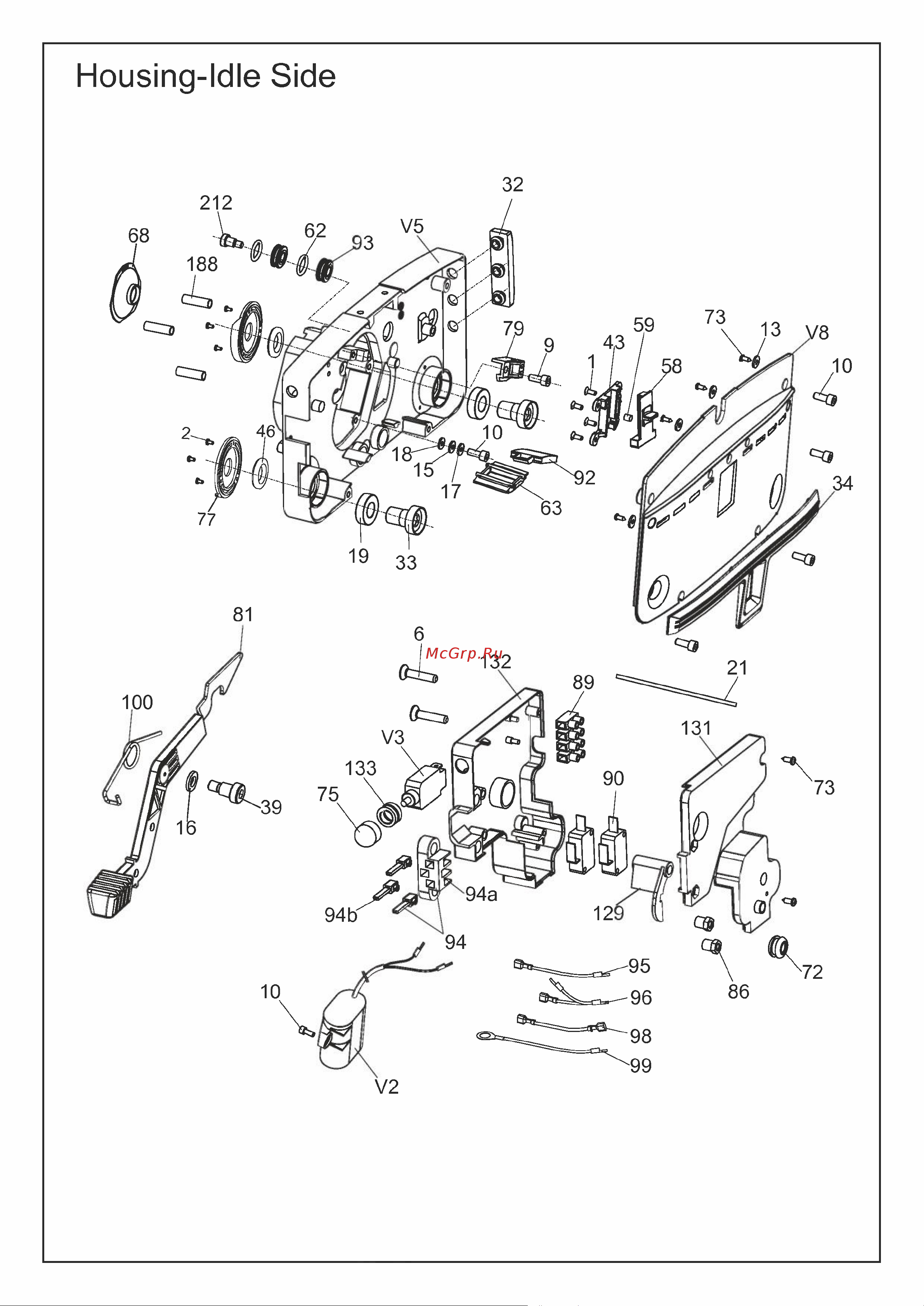 LavorPro Sprinter [6/16] Housing idle side