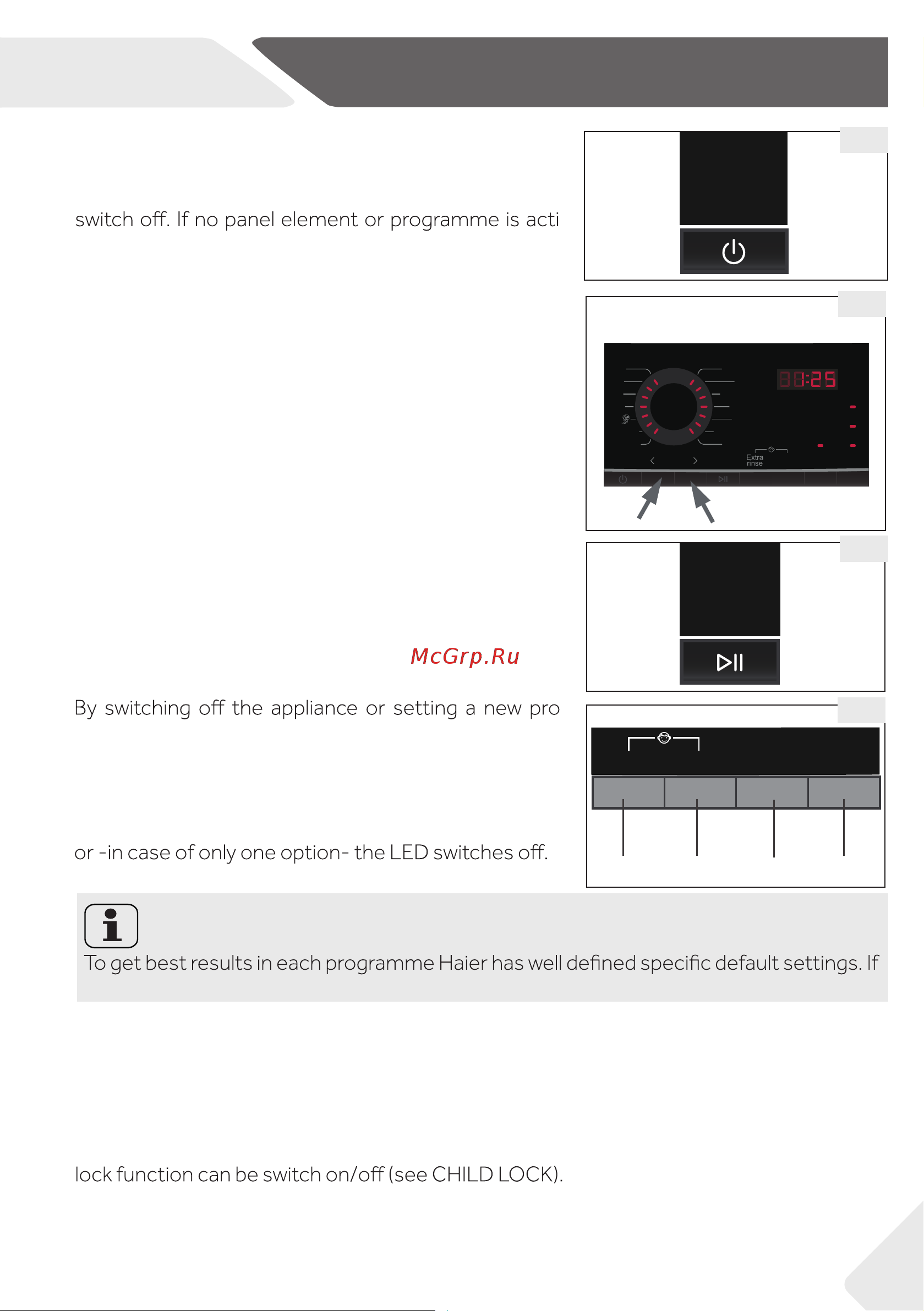 Haier HWM70-FD10829 [9/29] Control panel
