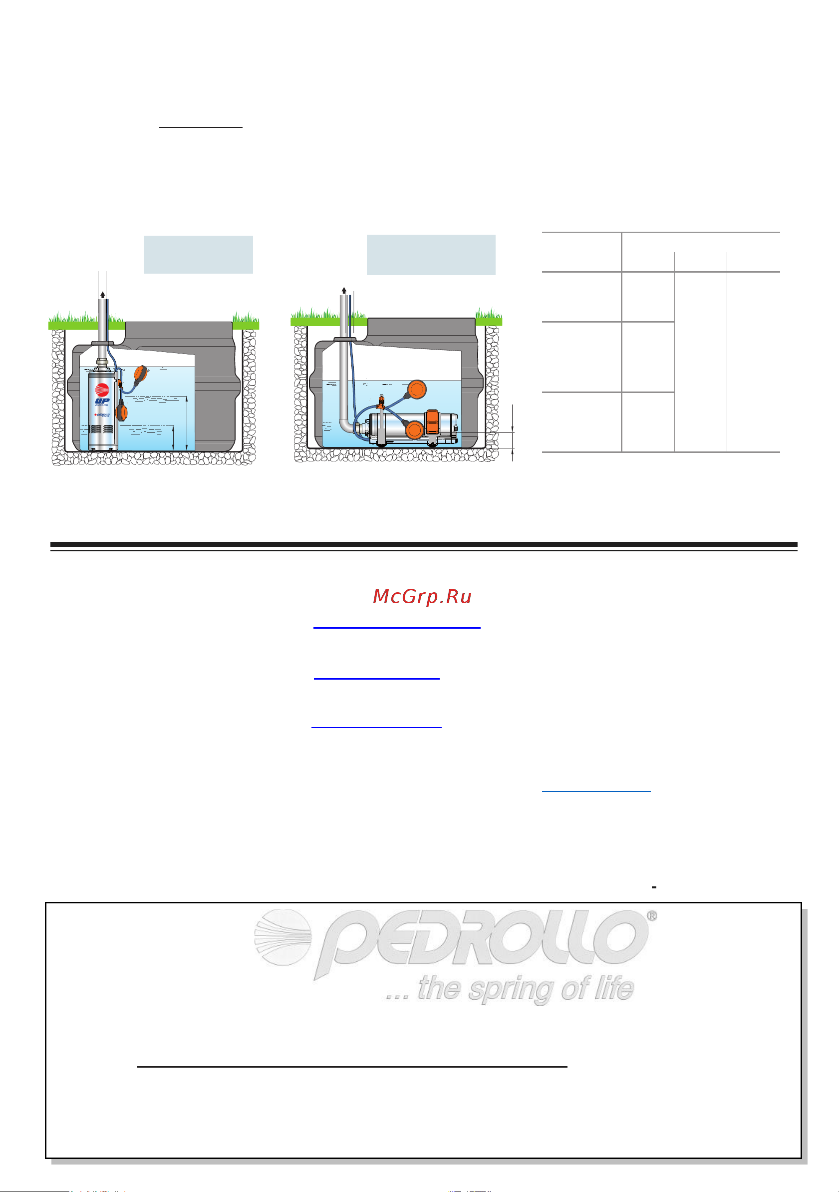 Pedrollo UPm 2/4-GE кабель 20м [8/8] К к о о м м п п л л е е к к т т н н о о с с т т ь ь