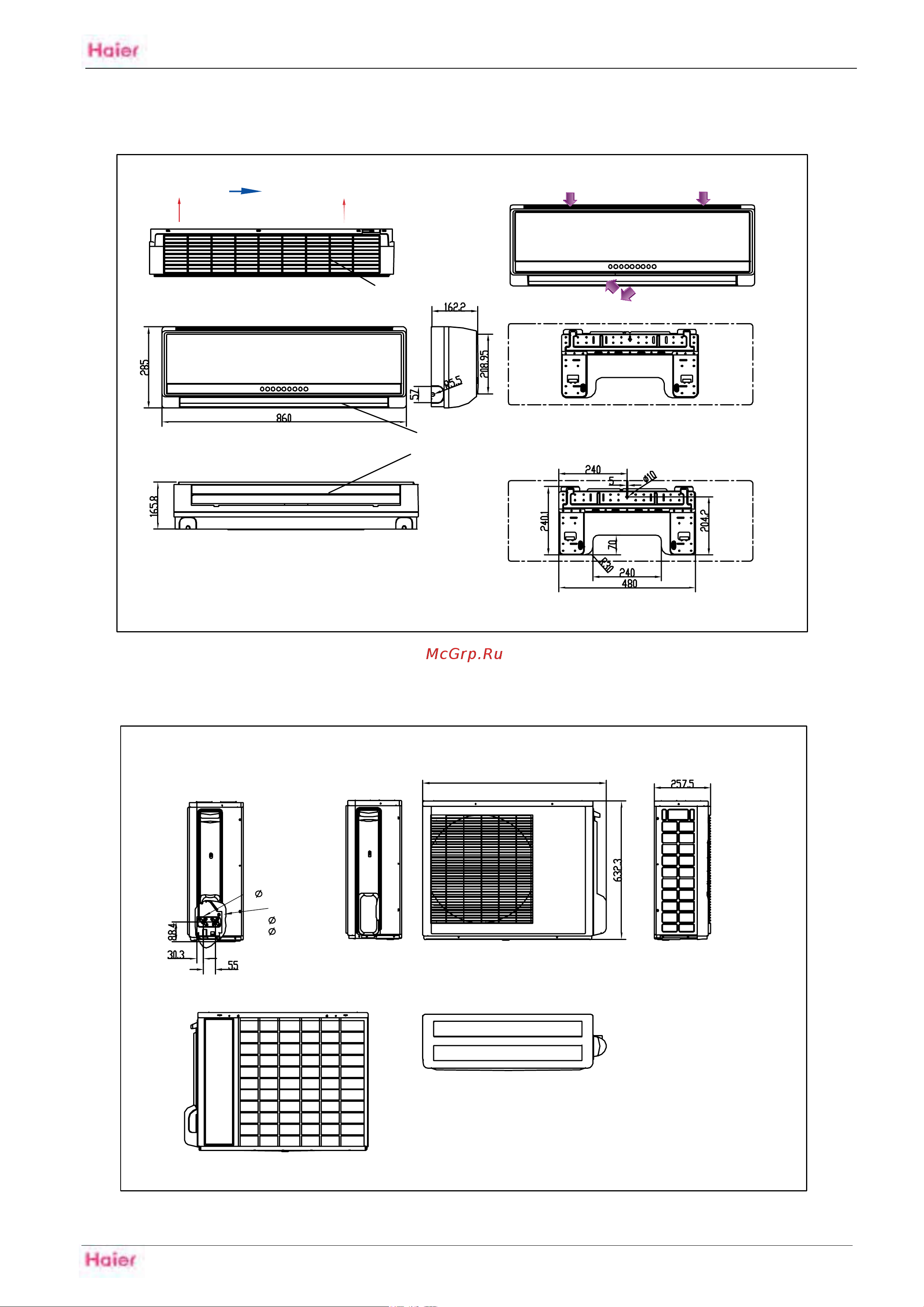 Haier HSU-09H03R(QXF) Технические данные онлайн [9/24] 623302