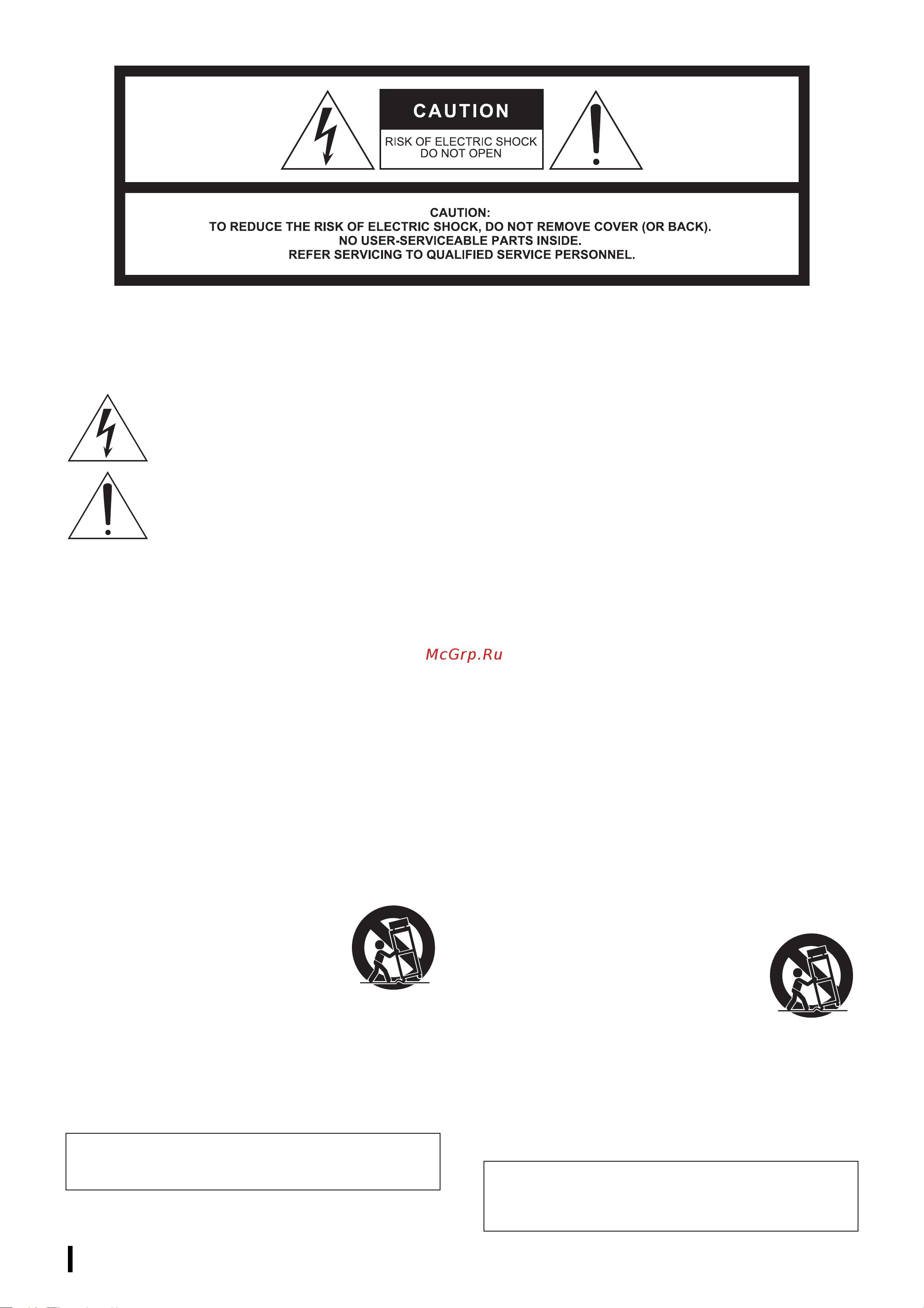 Yamaha SWP1-16MMF [2/21] Important safety instructions