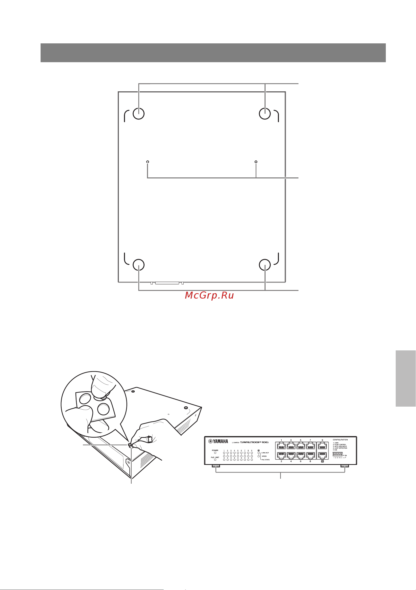 Yamaha SWR2100P-5G [15/28] Нижняя панель