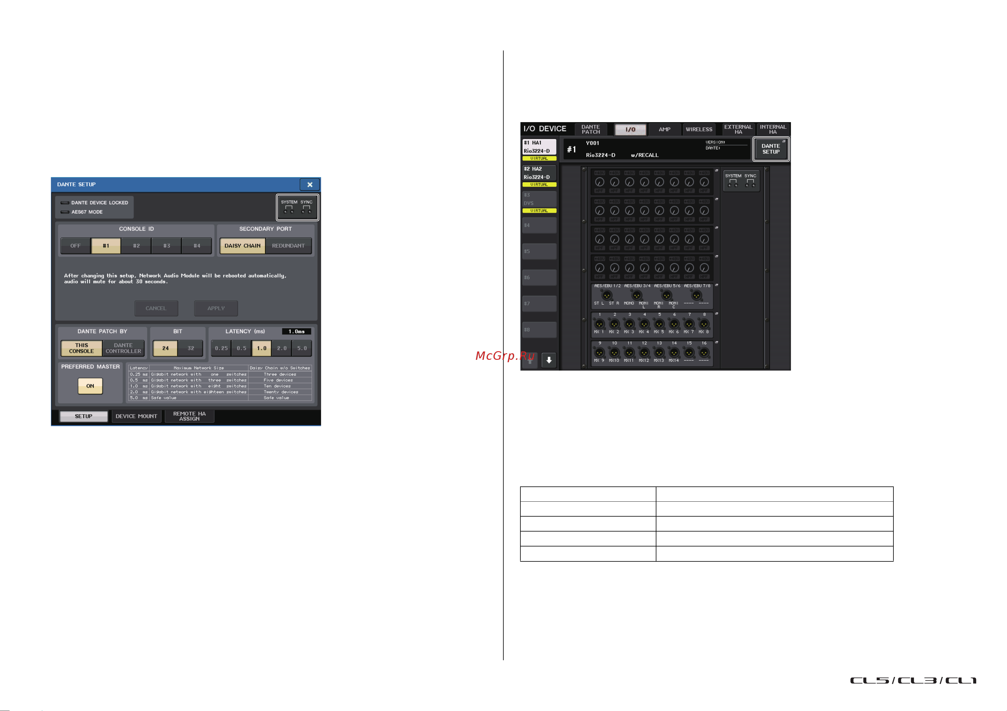 Yamaha CL5 [268/337] Отображение состояния устройства