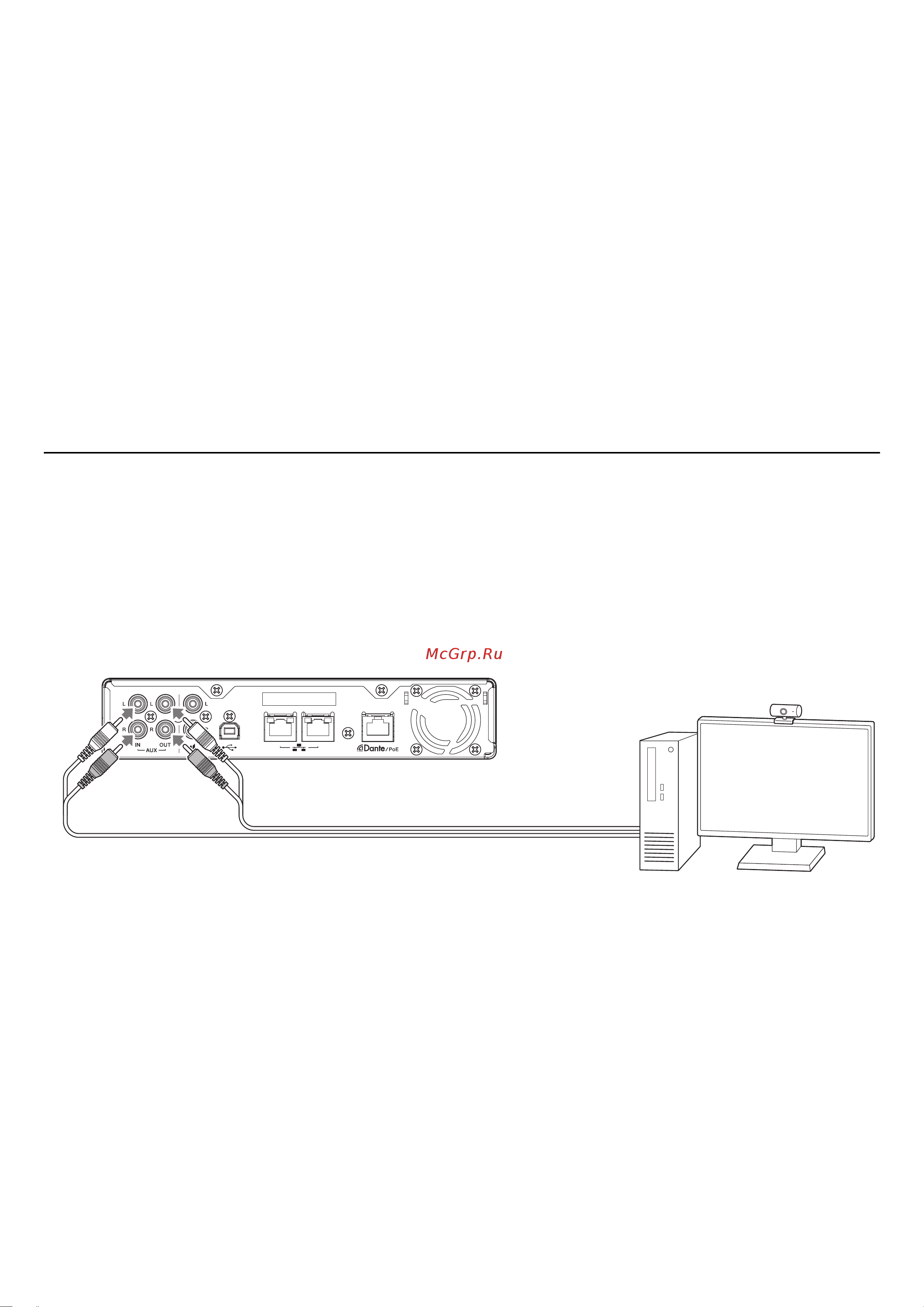 Yamaha RM-CR [15/49] Подключение системы видеоконференцсвязи