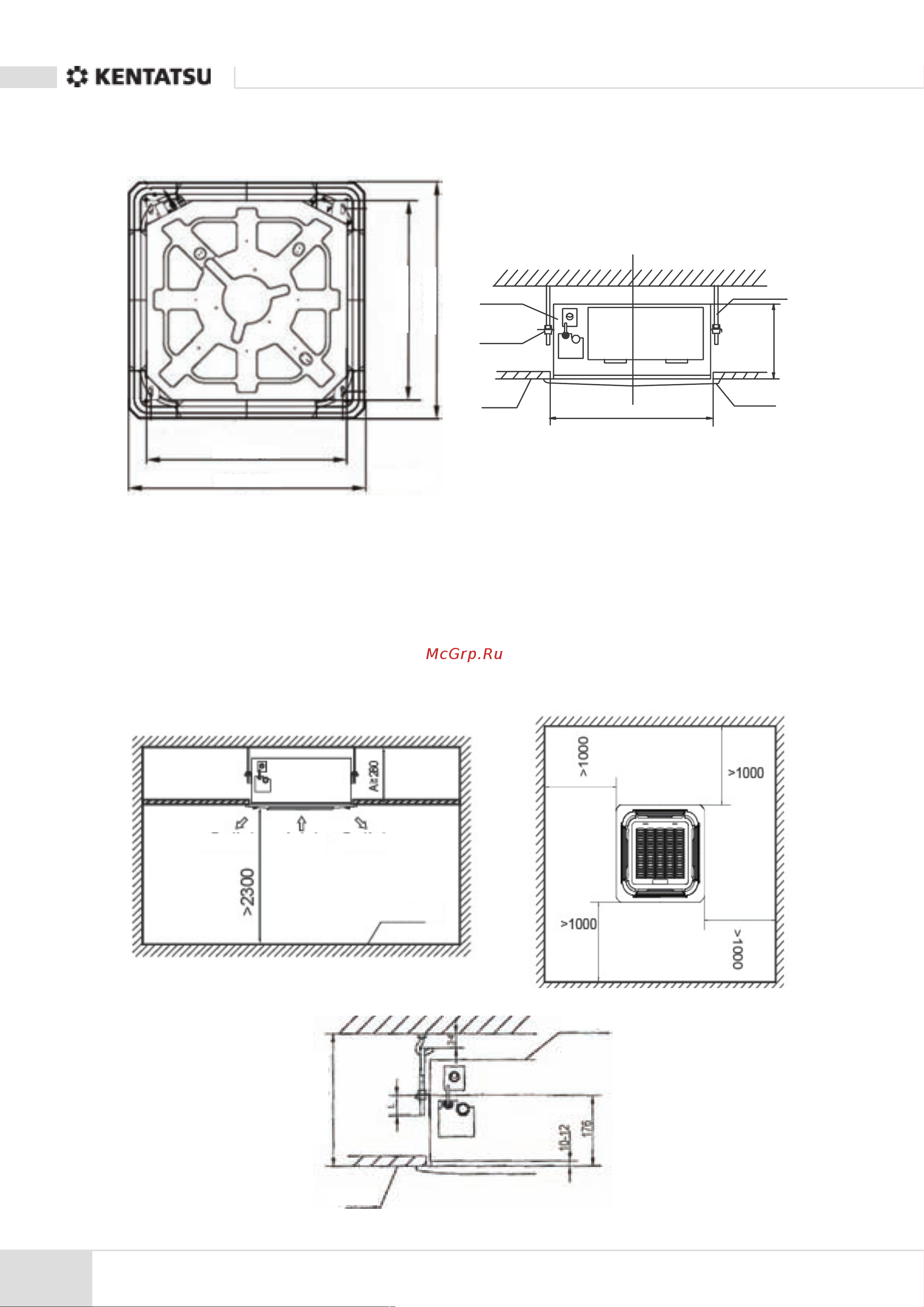 Kentatsu KSZR35HFAN1 [6/12] Service spac