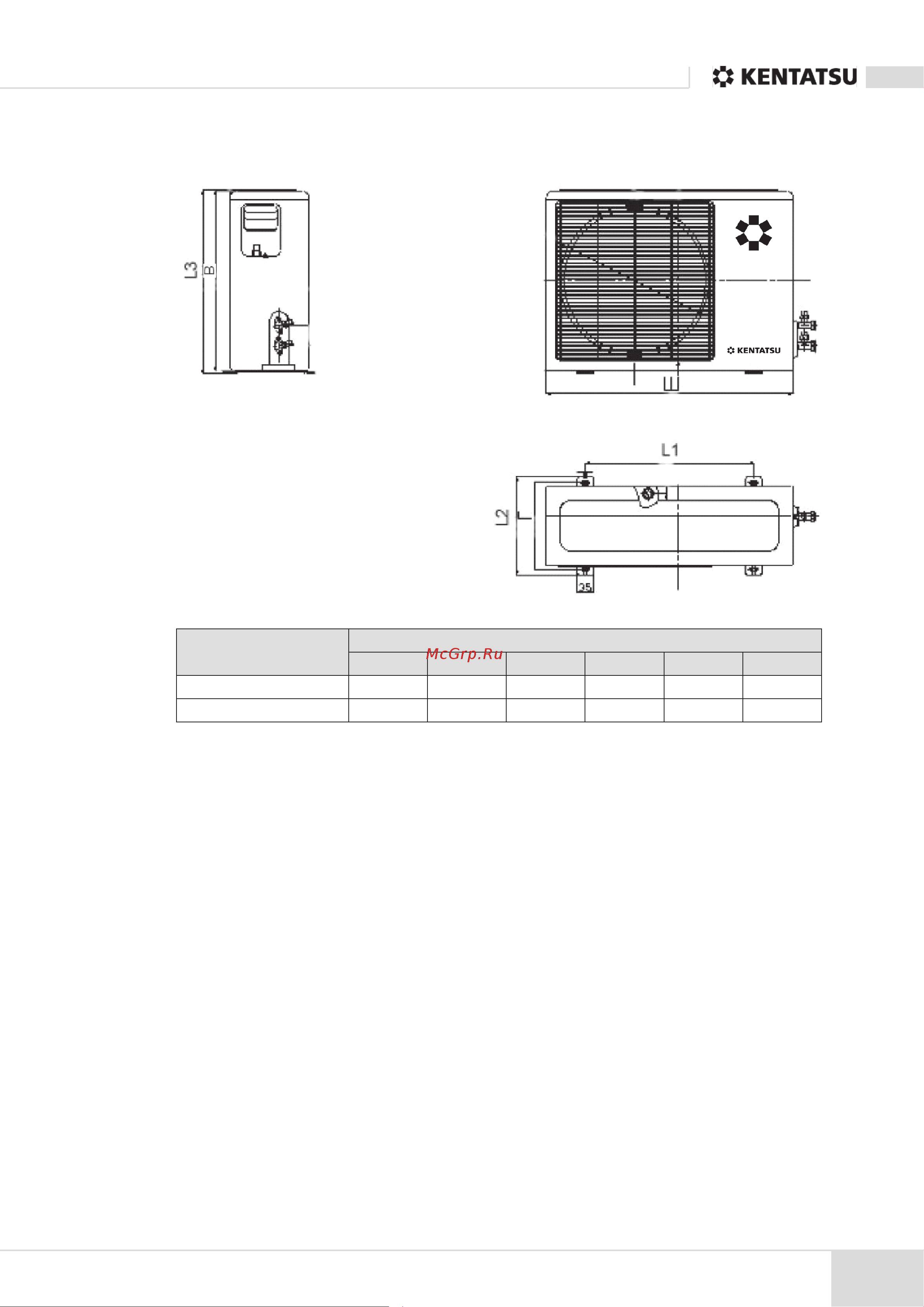 Kentatsu KSRH35HZAN1 [9/24] Наружные блоки ksrh26hzan1 ksrh35hzan1