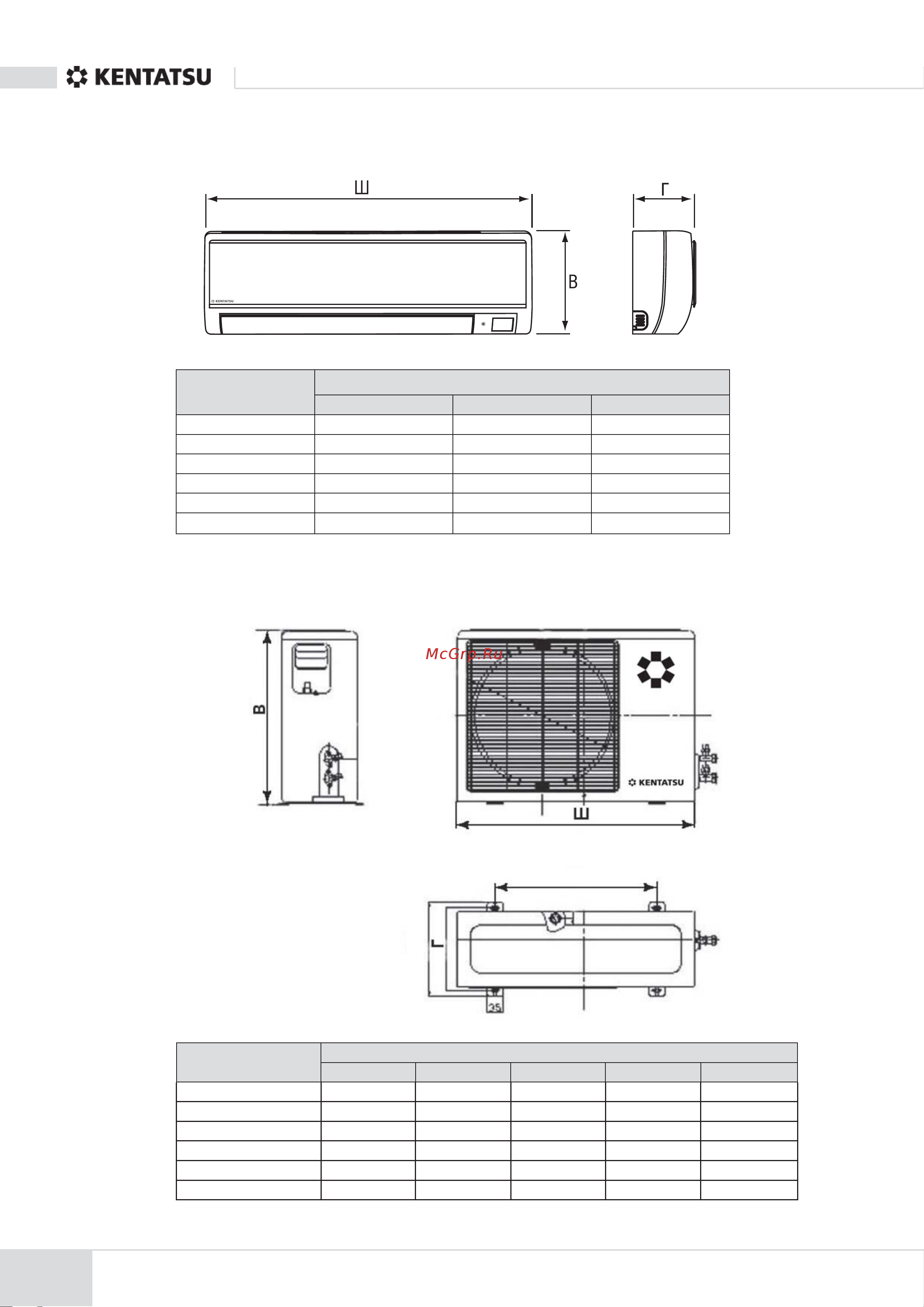 Kentatsu KSGH61HFAN1 [8/56] Наружные блоки ksrh21 26 35 53 61 70hfan1